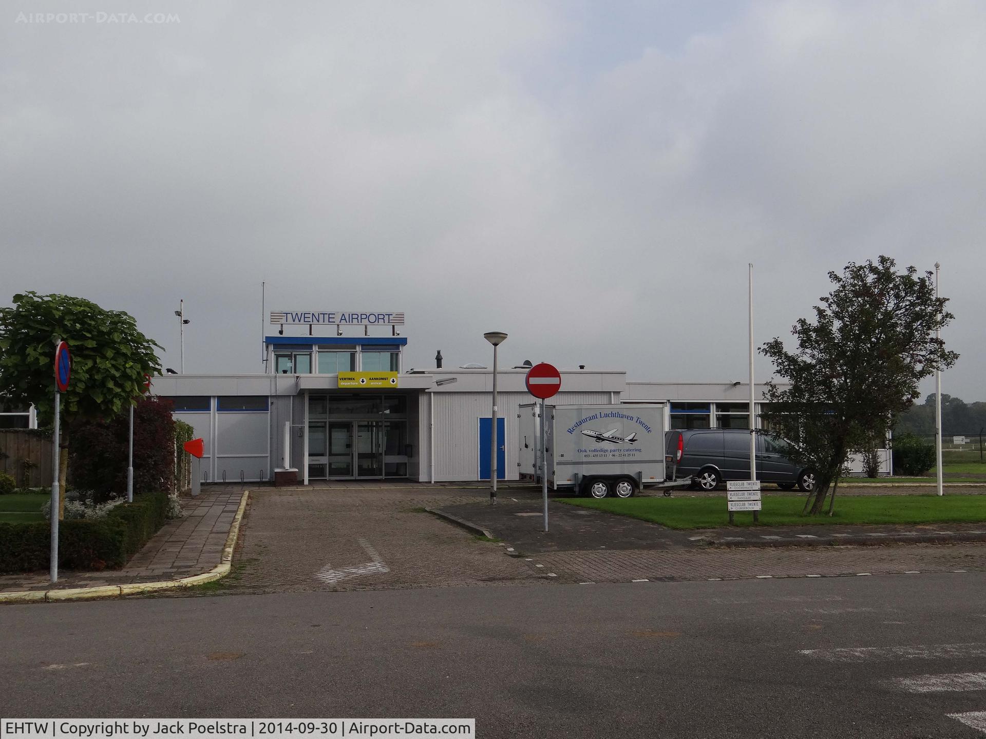 Enschede Airport Twente, Enschede Netherlands (EHTW) - Terminal and tower of ENS airport. Closed since 2008