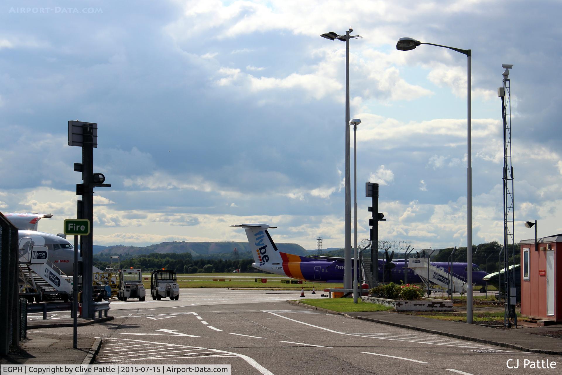 Edinburgh Airport, Edinburgh, Scotland United Kingdom (EGPH) - Main Gate northern Cargo Area at EGPH