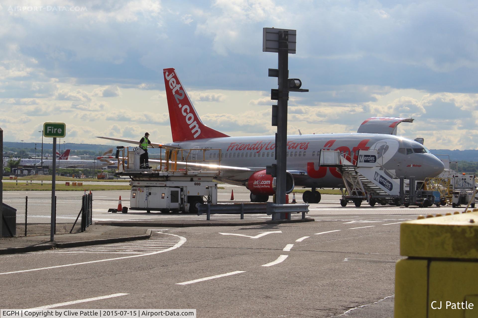 Edinburgh Airport, Edinburgh, Scotland United Kingdom (EGPH) - Edinburgh Cargo area view