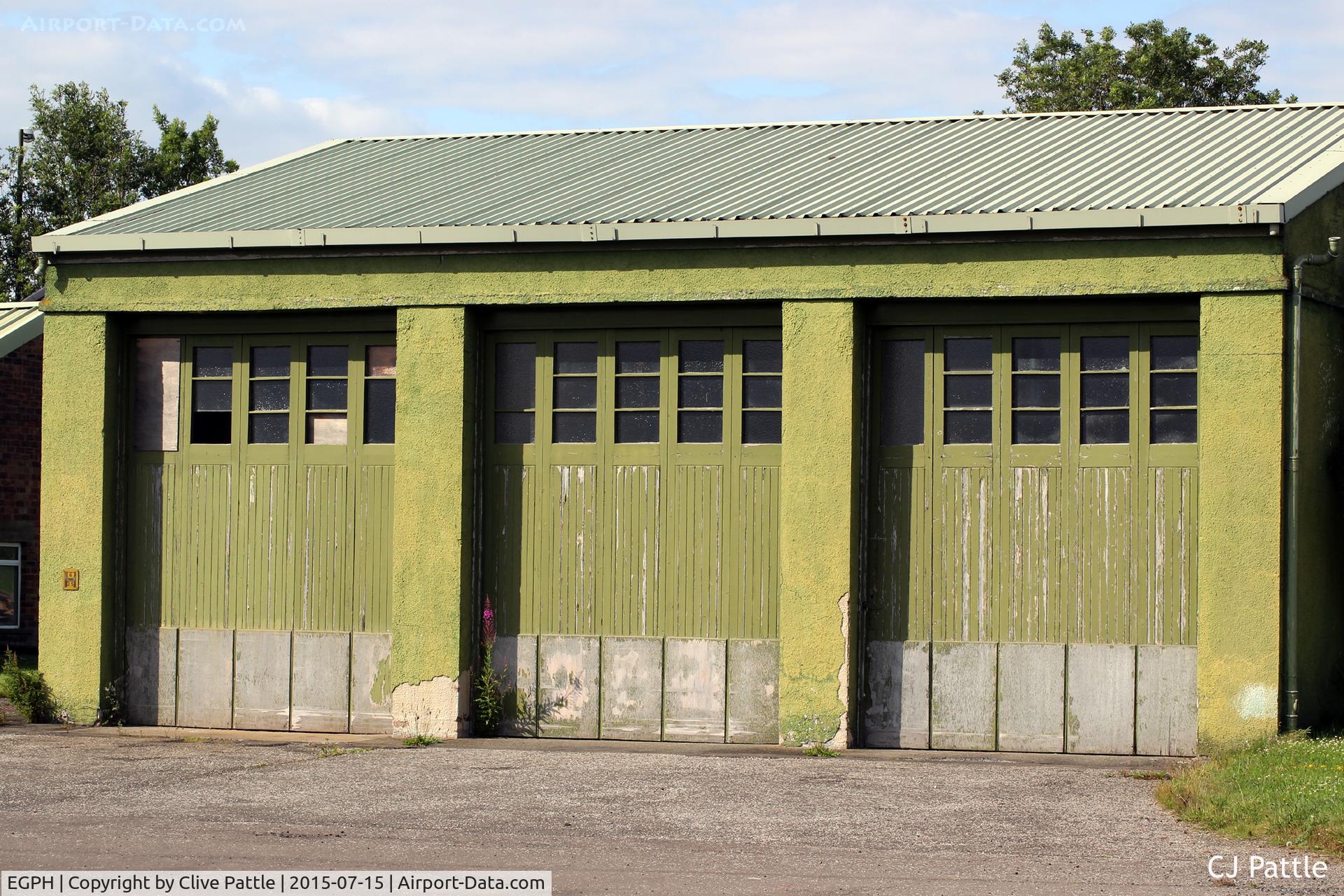 Edinburgh Airport, Edinburgh, Scotland United Kingdom (EGPH) - Due for demolition Building No.13, the old fire station at RAF Turnhouse, Edinburgh EGPH