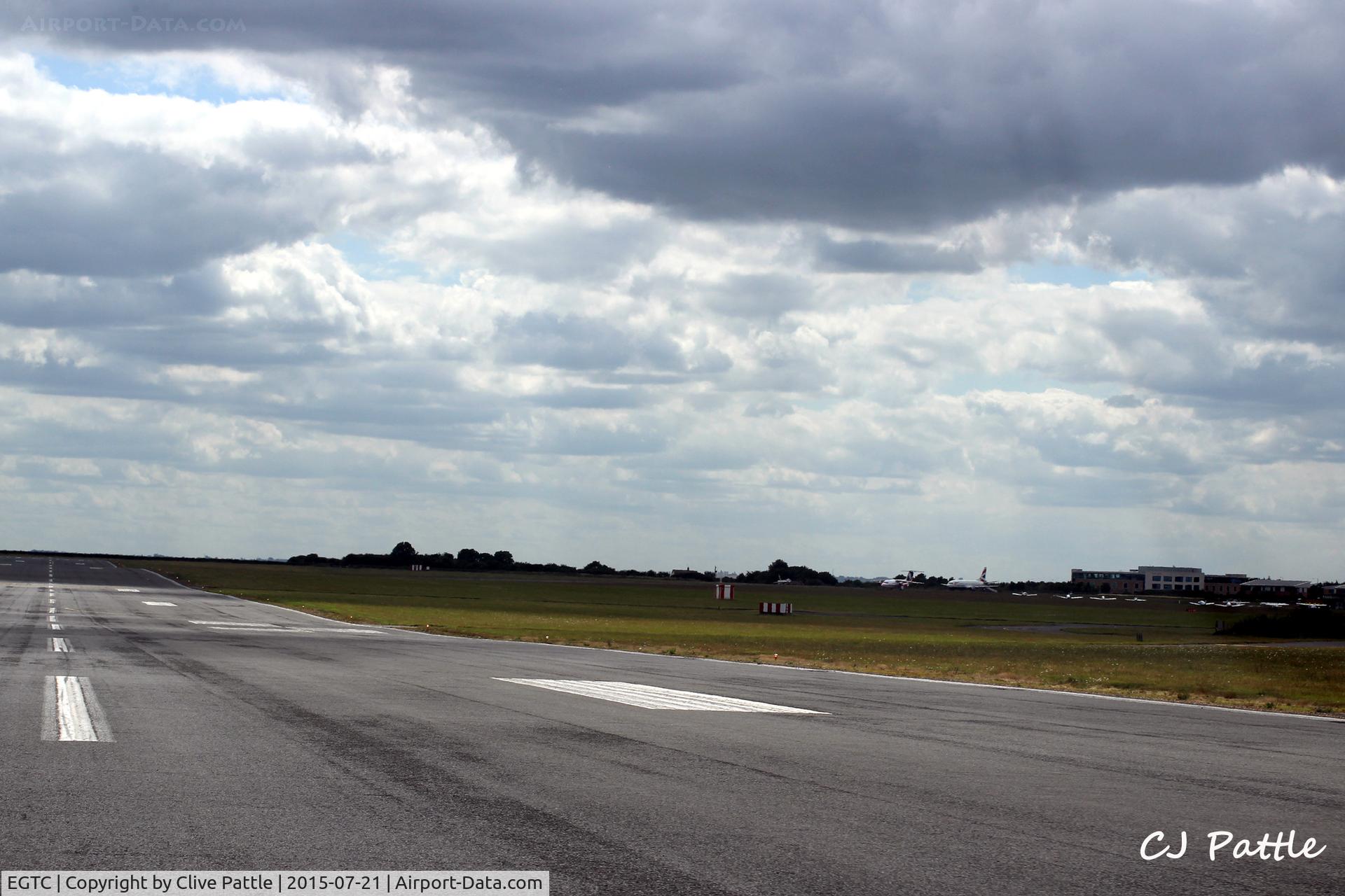 Cranfield Airport, Cranfield, England United Kingdom (EGTC) - Runway view at Cranfield EGTC