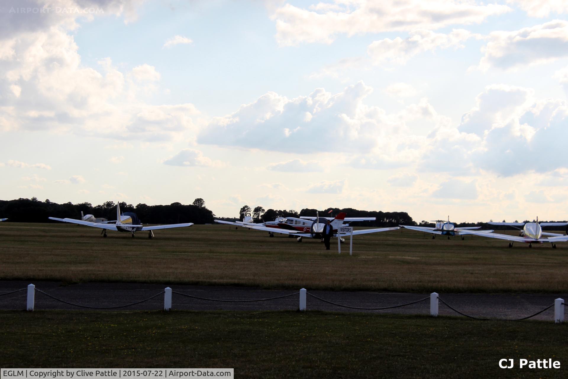 White Waltham Airfield Airport, White Waltham, England United Kingdom (EGLM) - A section of the GA park at White Waltham EGLM