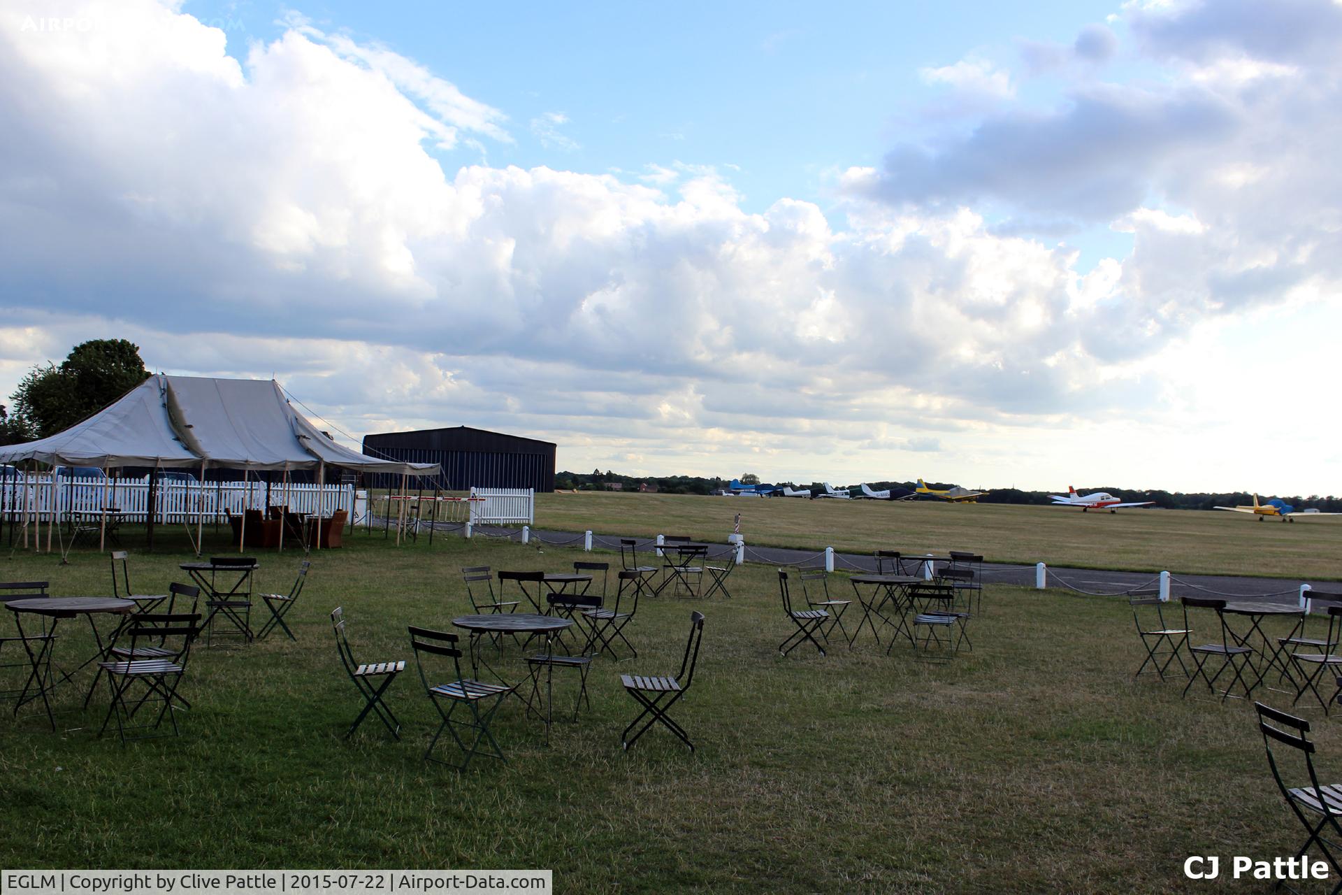 White Waltham Airfield Airport, White Waltham, England United Kingdom (EGLM) - West London Aero Club (WLAC) Clubhouse viewing area at White Waltham EGLM