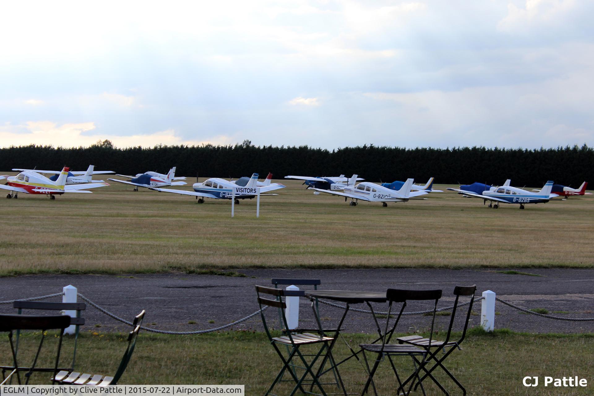 White Waltham Airfield Airport, White Waltham, England United Kingdom (EGLM) - West London Aero Club (WLAC) Clubhouse viewing area at White Waltham EGLM