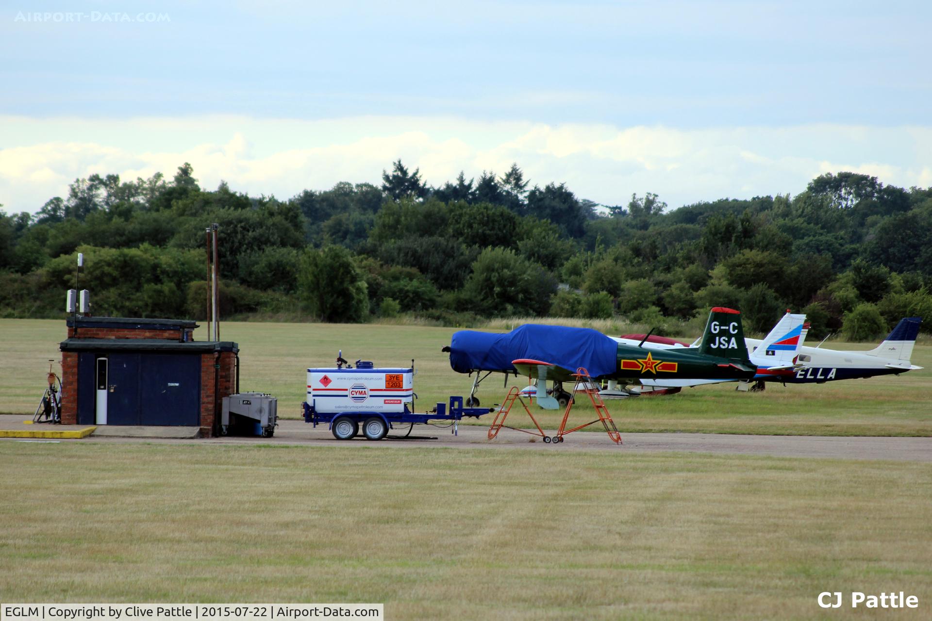 White Waltham Airfield Airport, White Waltham, England United Kingdom (EGLM) - Aircraft refueling area at White Waltham EGLM
