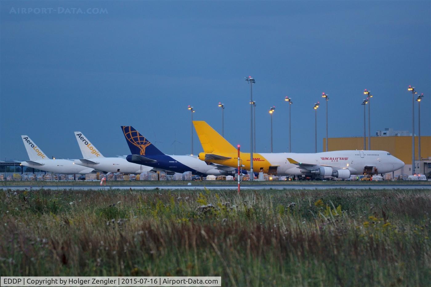 Leipzig/Halle Airport, Leipzig/Halle Germany (EDDP) - 5 a.m. - what a beautiful light on apron 5.....