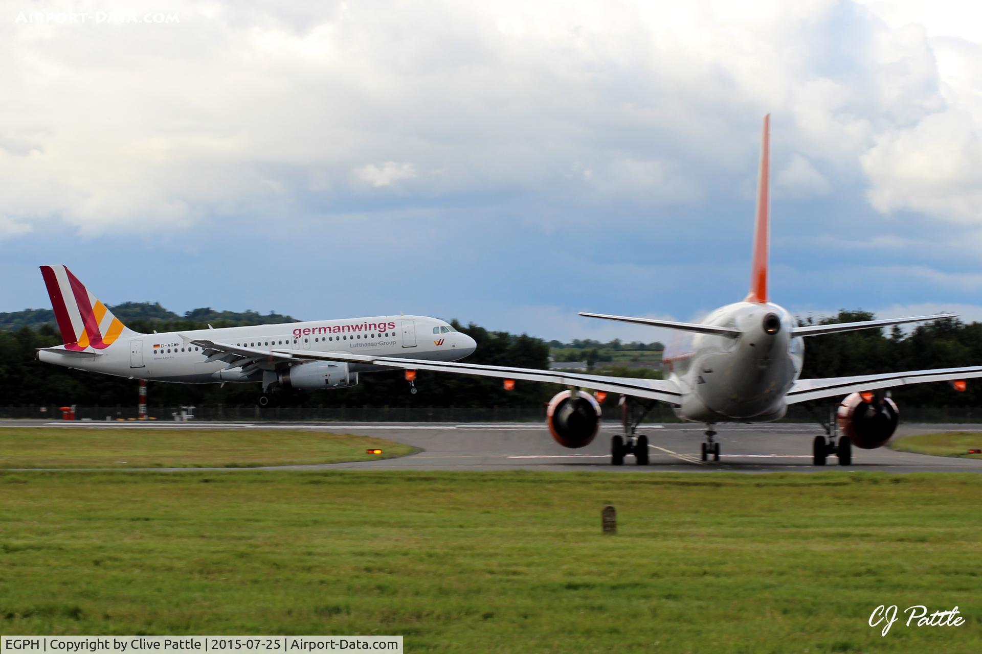 Edinburgh Airport, Edinburgh, Scotland United Kingdom (EGPH) - Busy Airbus action at Edinburgh EGPH