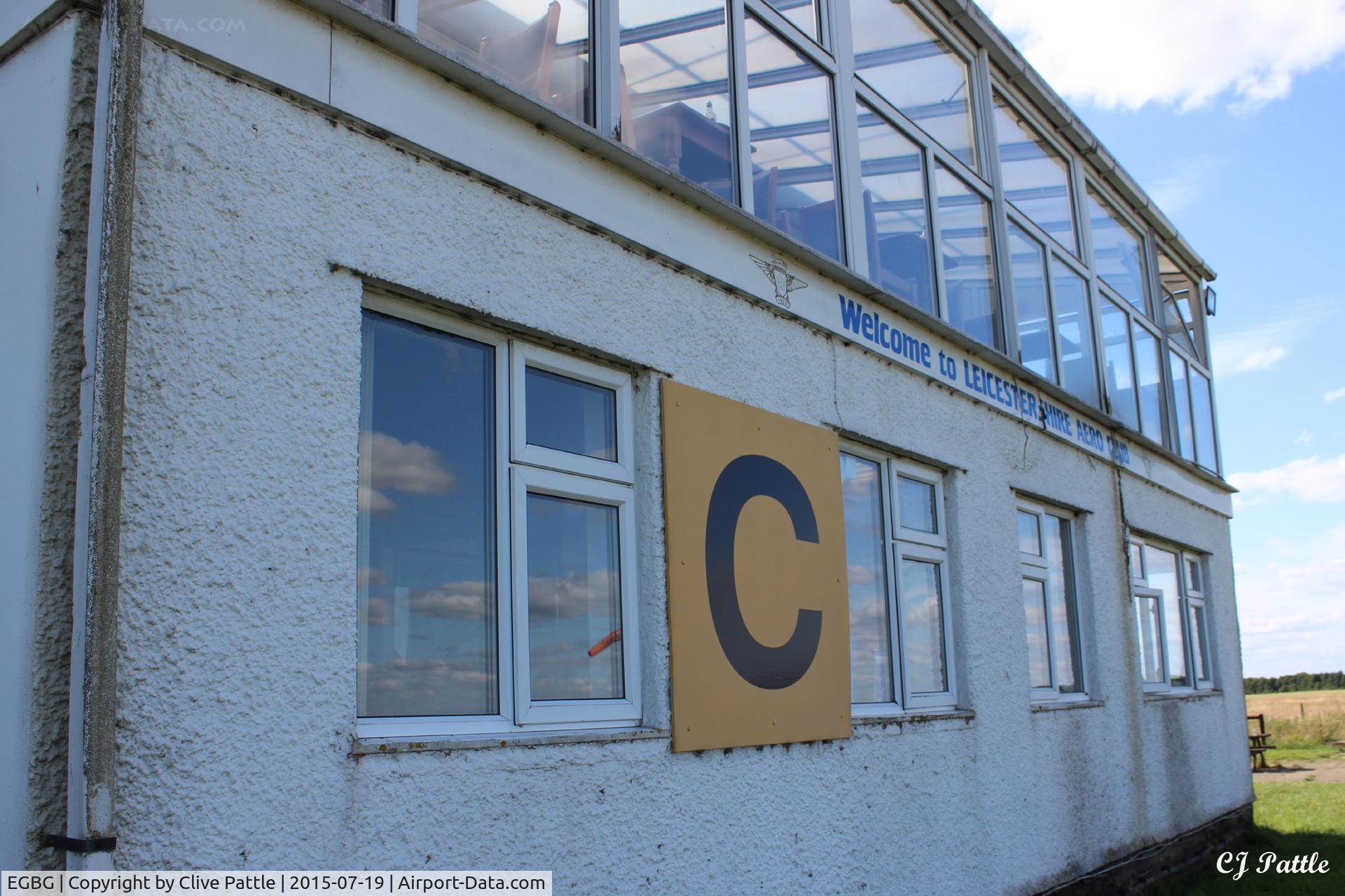 Leicester Airport, Leicester, England United Kingdom (EGBG) - The Tower and Clubrooms/Cafe at Leicester EGBG
