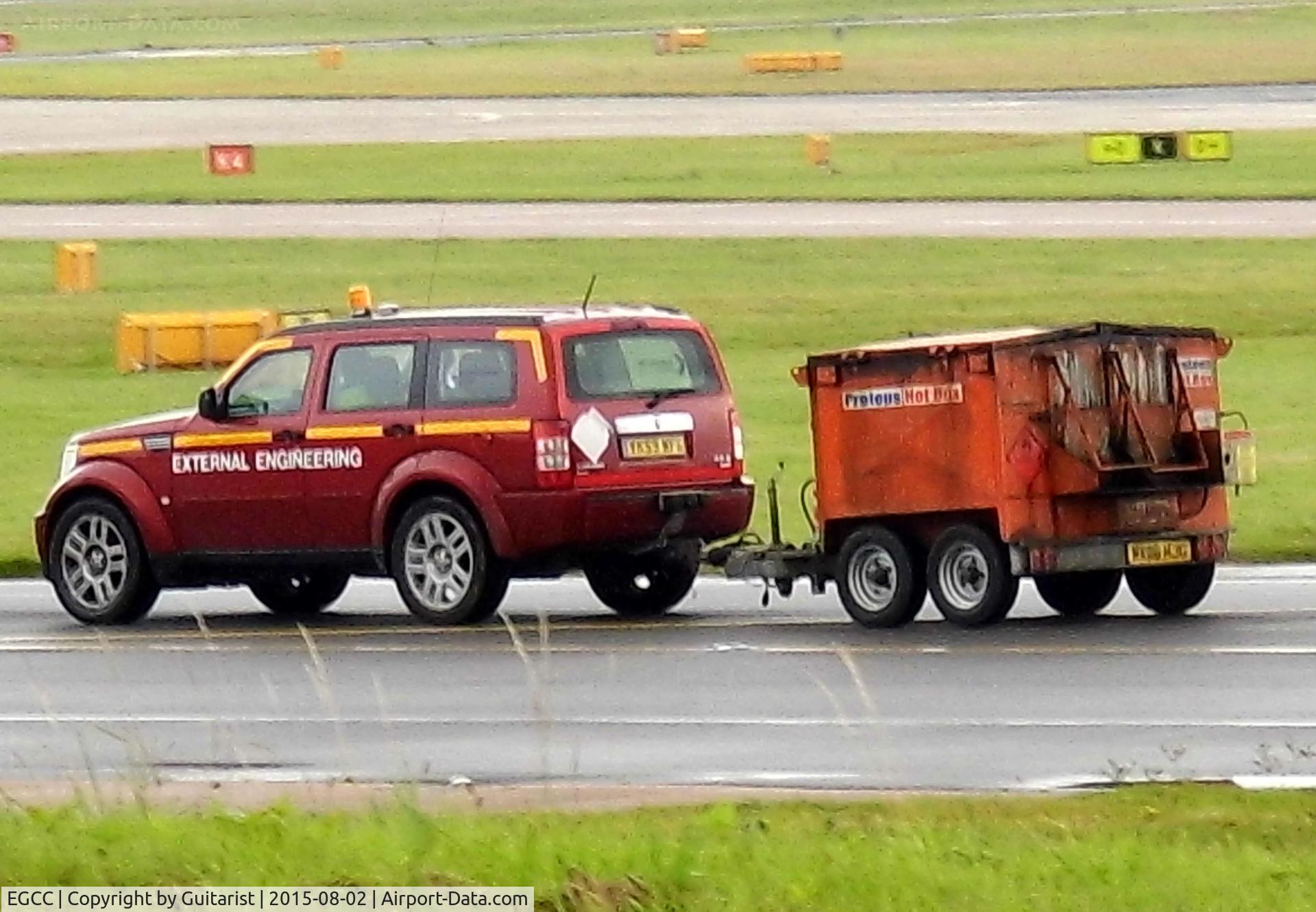 Manchester Airport, Manchester, England United Kingdom (EGCC) - Airfield ops vehicle at Manchester