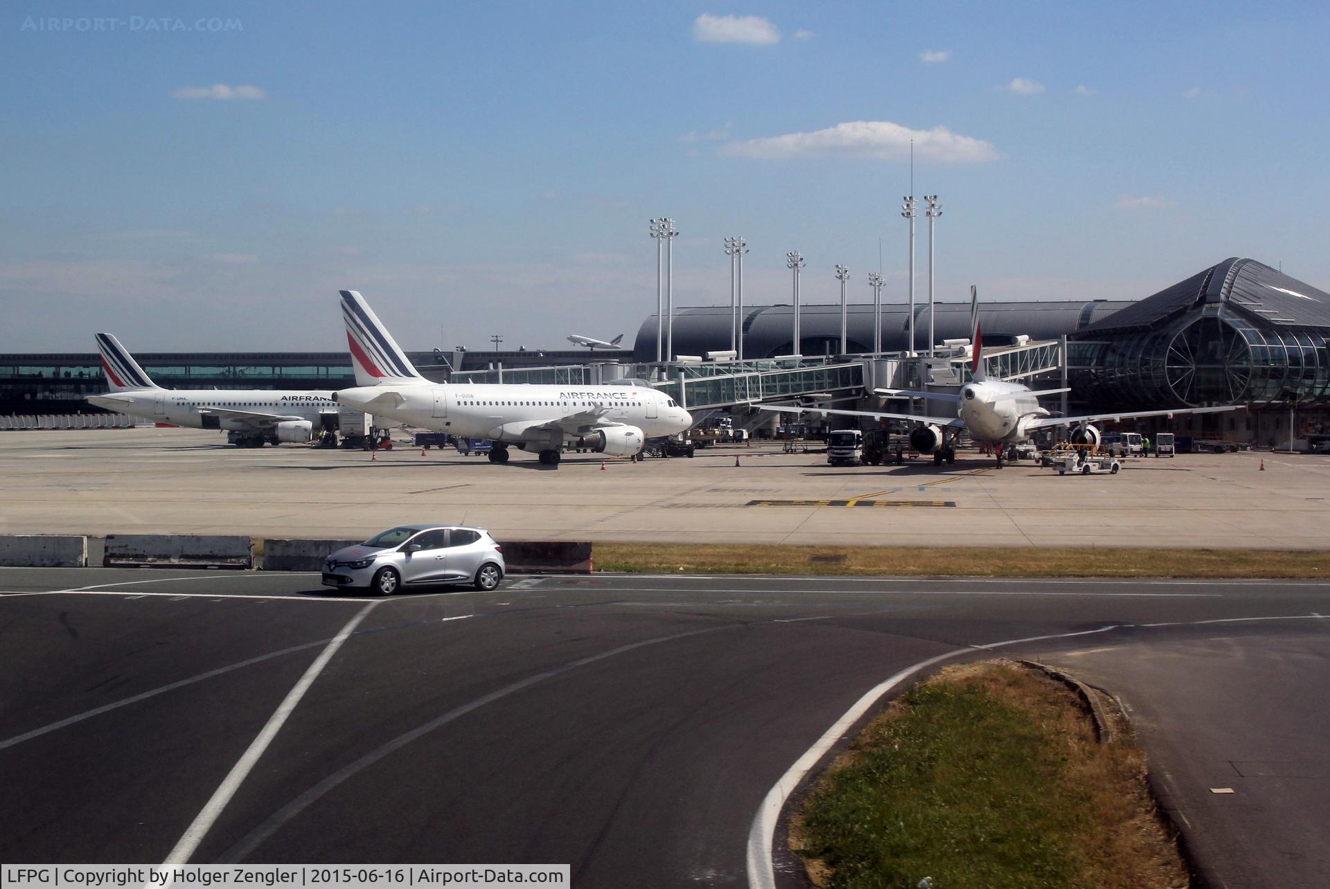 Paris Charles de Gaulle Airport (Roissy Airport), Paris France (LFPG) - View to terminal 2...