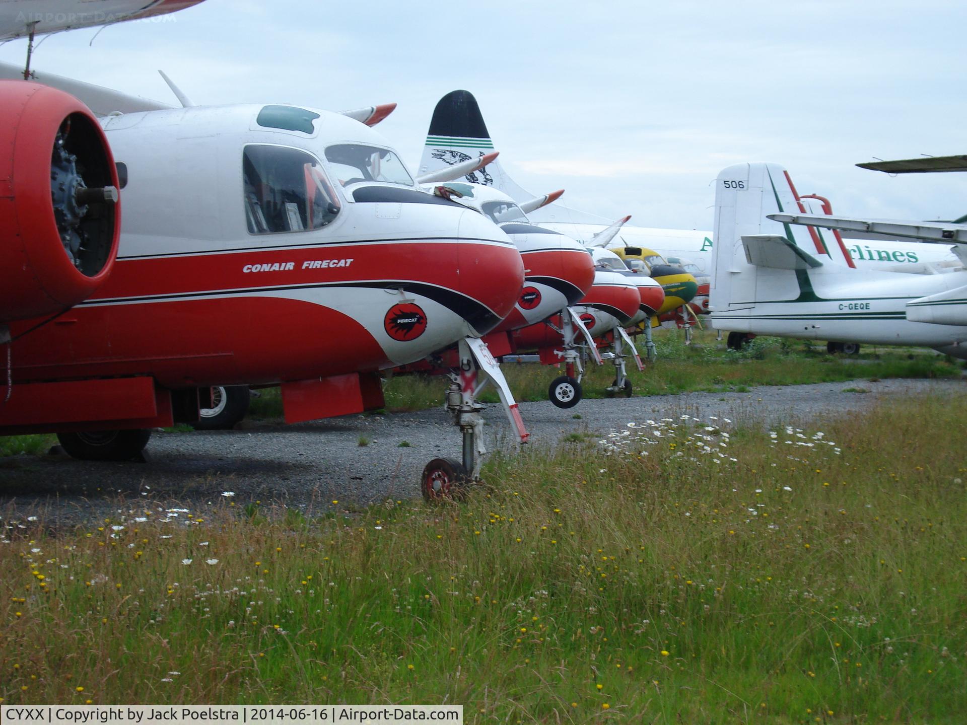 Abbotsford International Airport, Abbotsford, British Columbia Canada (CYXX) - Conair firecats in storage at Abbotsford airport