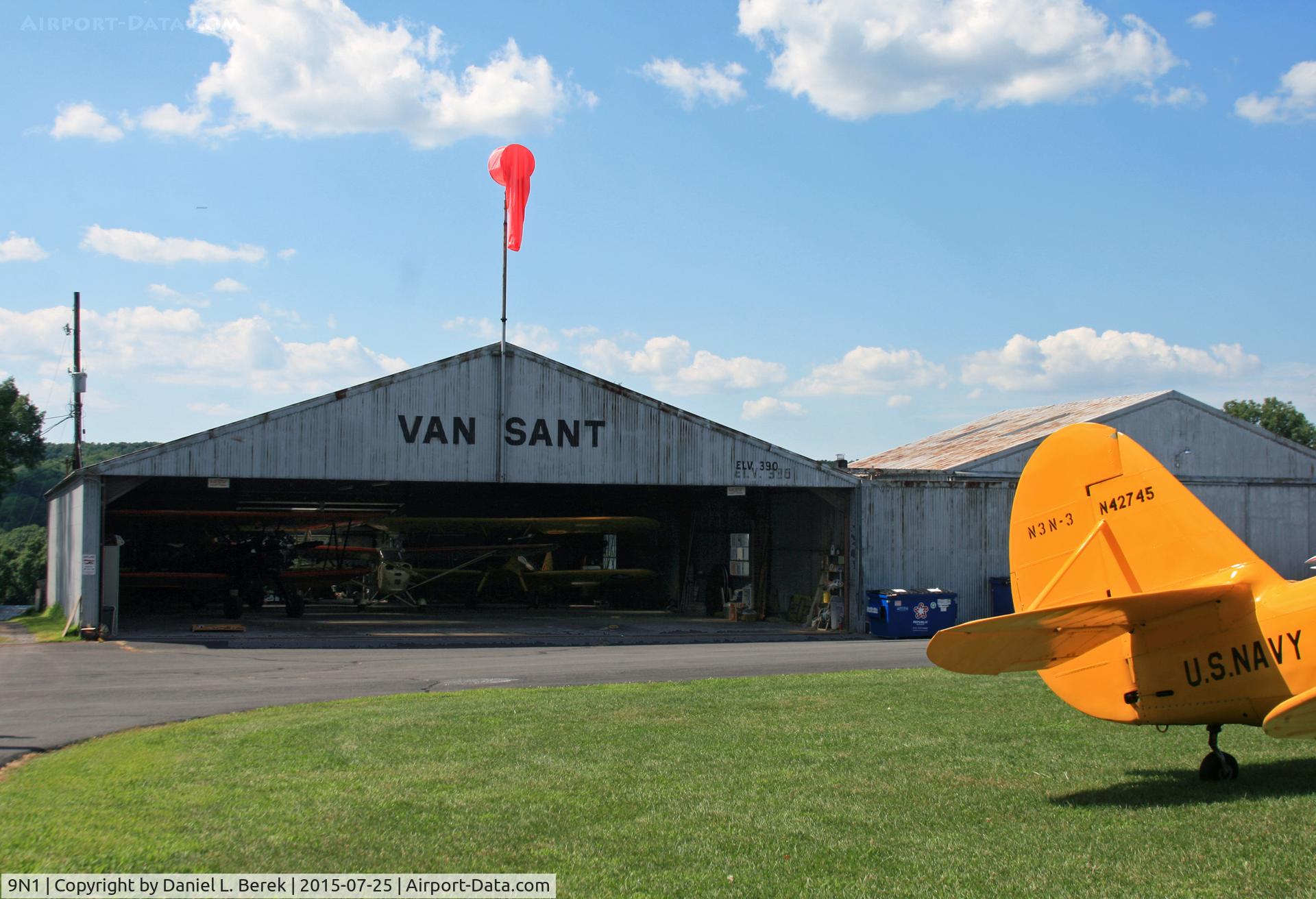 Vansant Airport (9N1) - This is the main hangar at Van Sant, one of three.  This little airport is home to many vintage and classic airplanes.