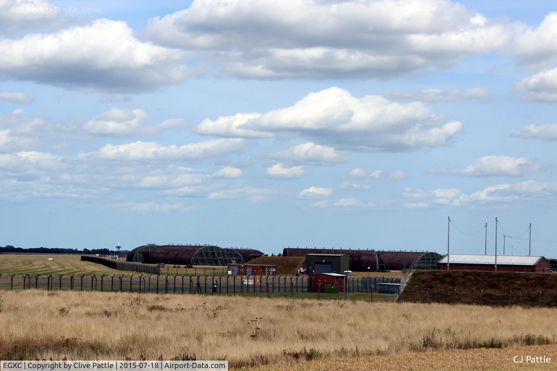 RAF Coningsby Airport, Coningsby, England United Kingdom (EGXC) - Airfield view RAF Coningsby EGXC showing the south side HAS site