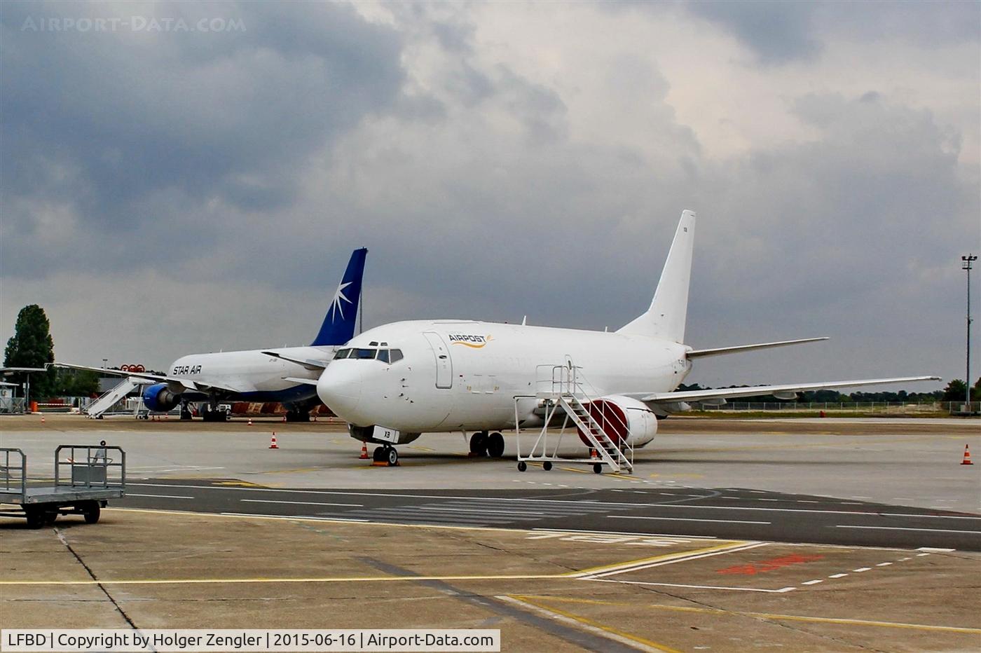 Bordeaux Airport, Merignac Airport France (LFBD) - Cargo apron south of terminal building......