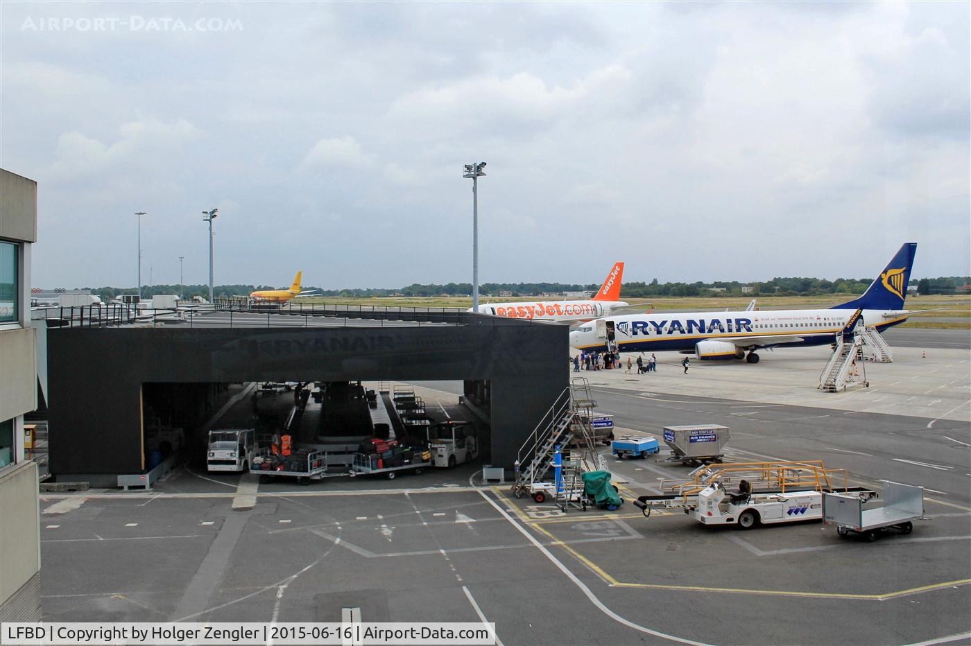 Bordeaux Airport, Merignac Airport France (LFBD) - View to low cost carrier area.....