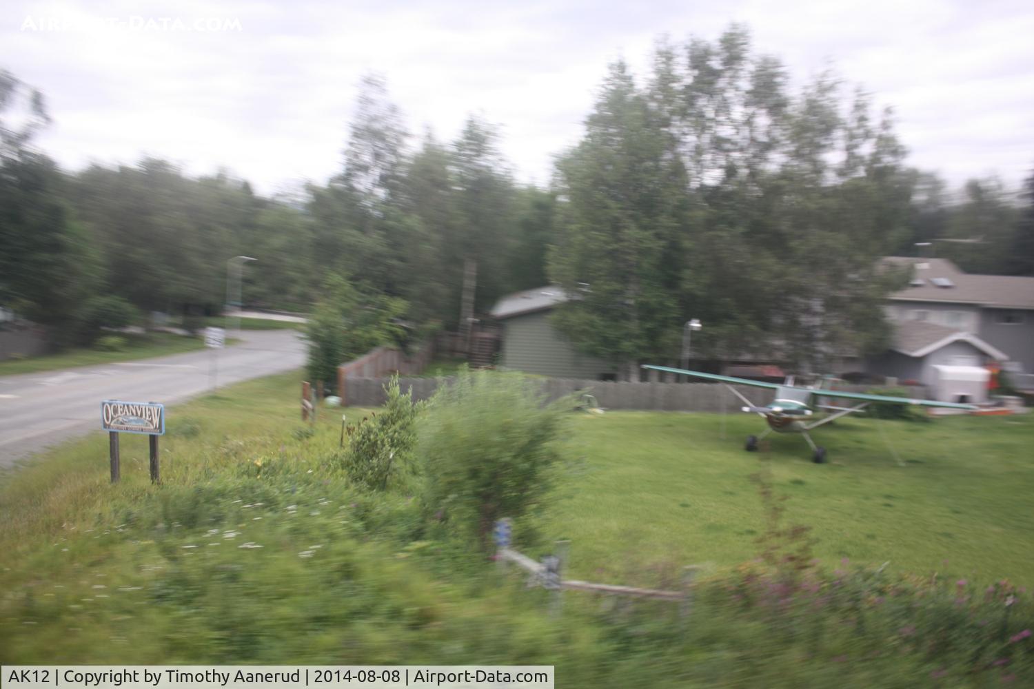 Flying Crown Airport (AK12) - Whizzing by on the Alaskan Railroad from Anchorage to Whittier.