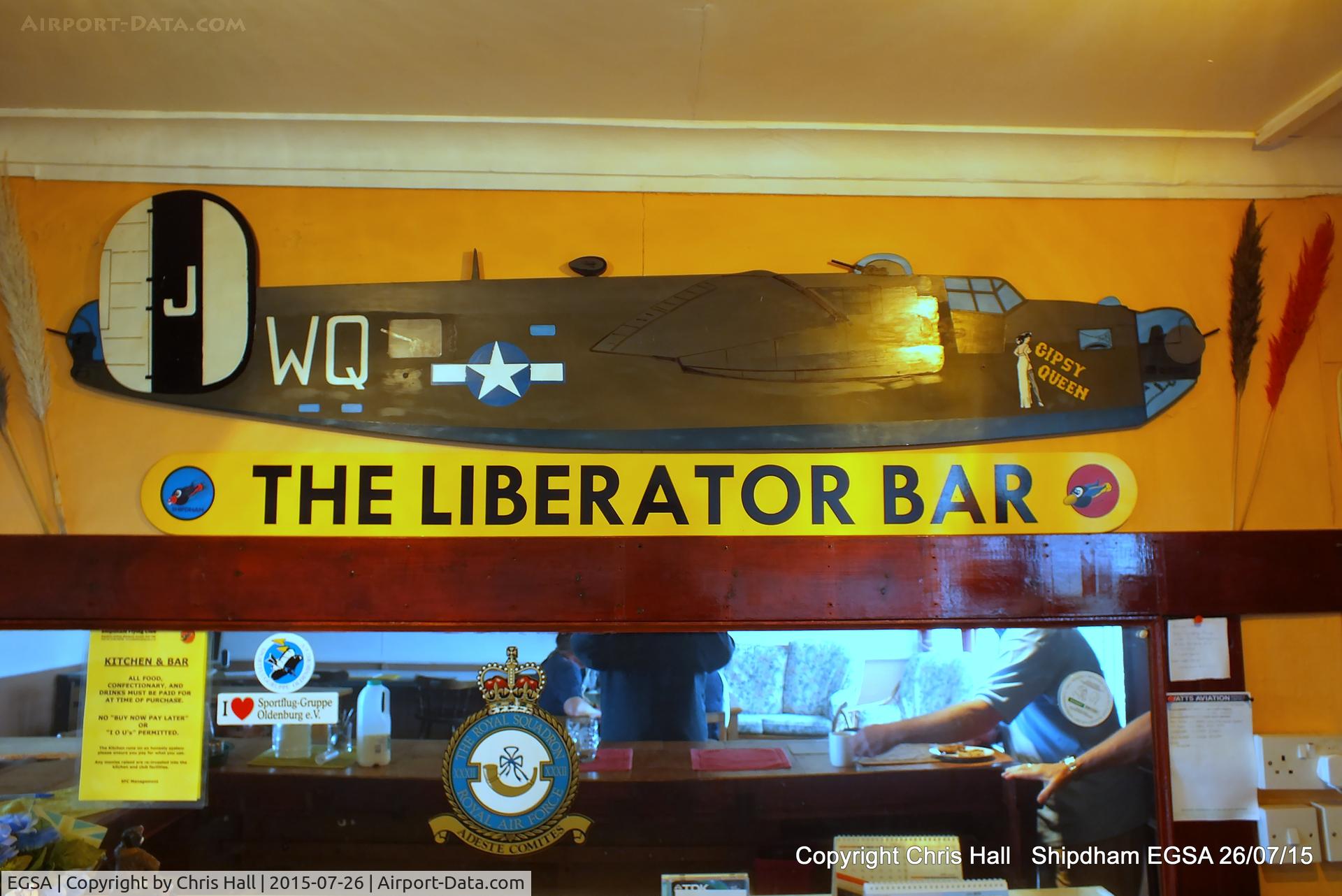 Shipdham Airport, Shipdham, England United Kingdom (EGSA) - inside the club house at this former USAAF airbase