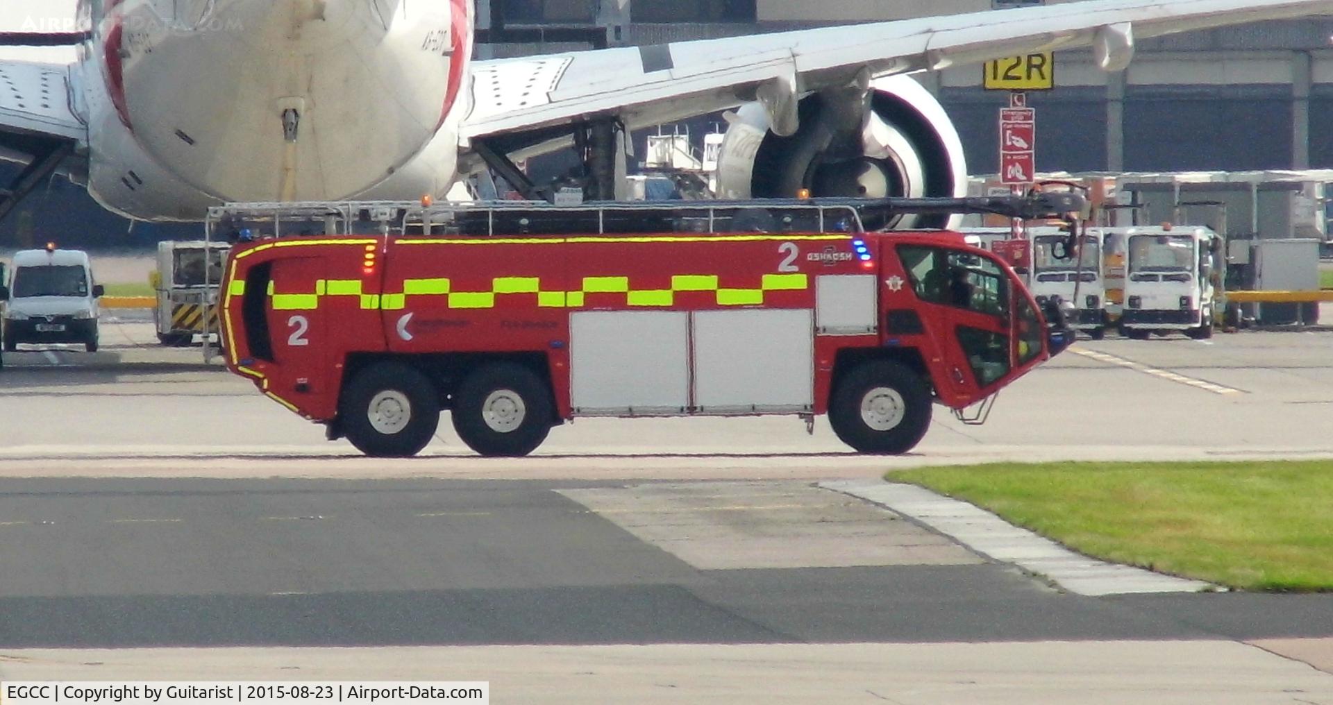 Manchester Airport, Manchester, England United Kingdom (EGCC) - Fire engine 2 at Manchester