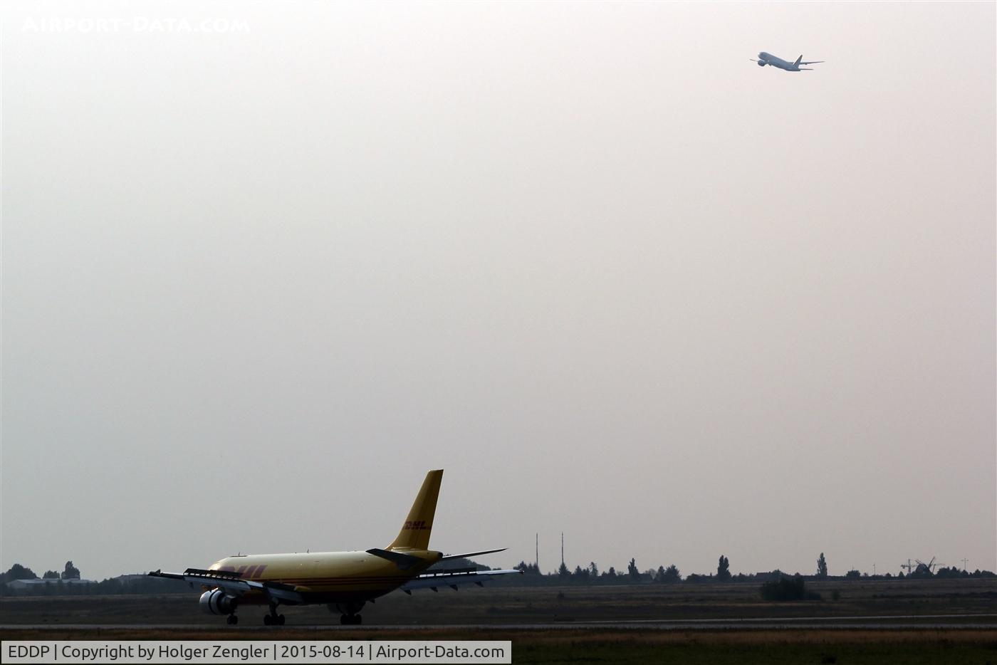 Leipzig/Halle Airport, Leipzig/Halle Germany (EDDP) - Two parcel carrier as arrival on rwy 08L and departure on 08R.... 