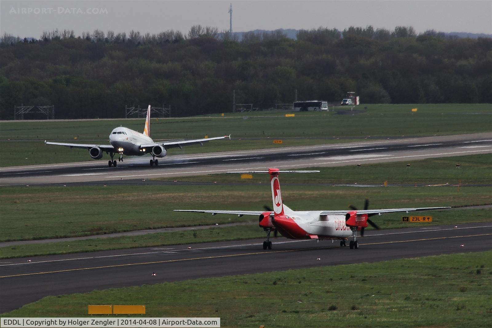 Düsseldorf International Airport, Düsseldorf Germany (EDDL) - One leave and another follows...