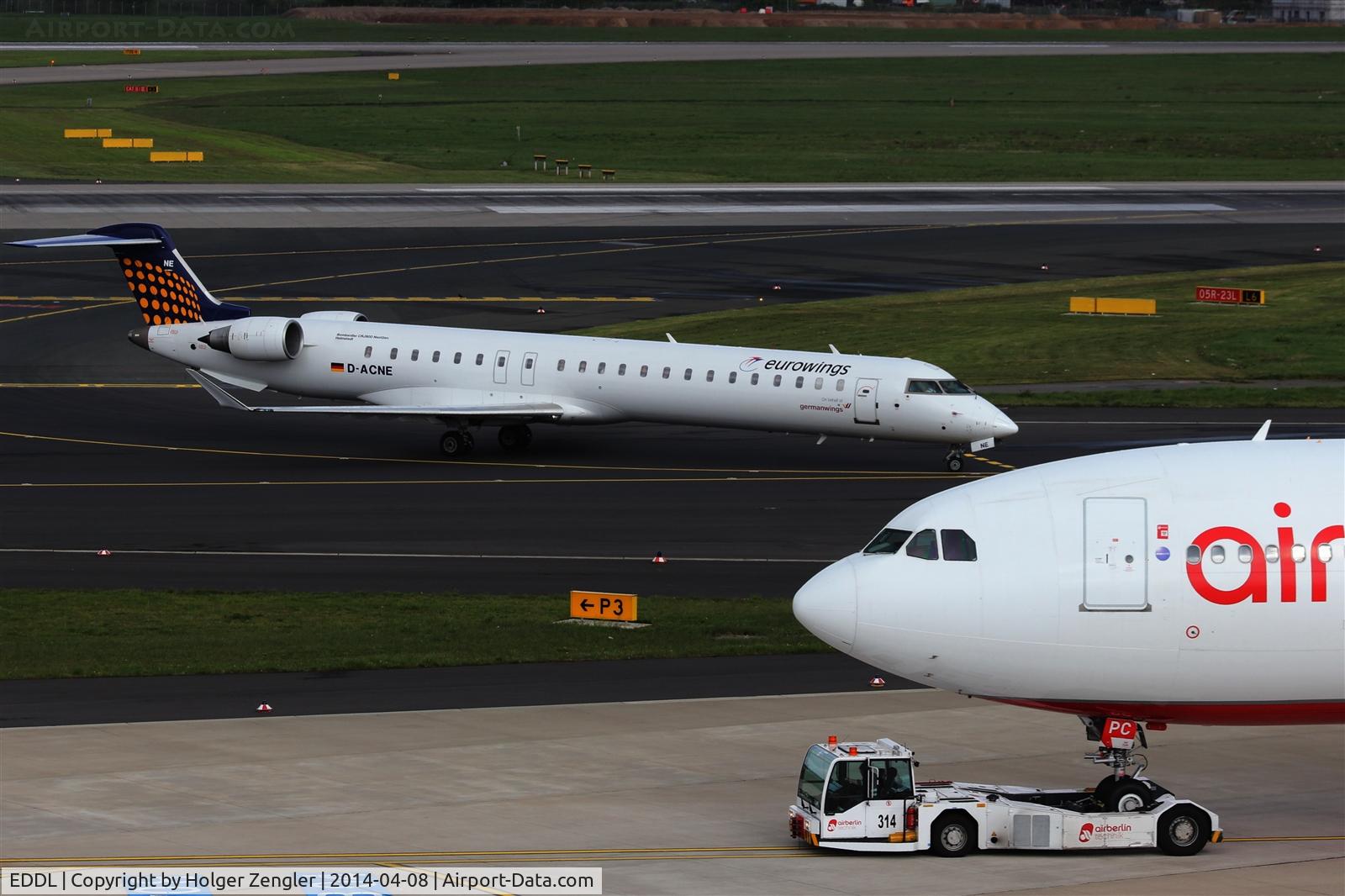 Düsseldorf International Airport, Düsseldorf Germany (EDDL) - Small meets large.....