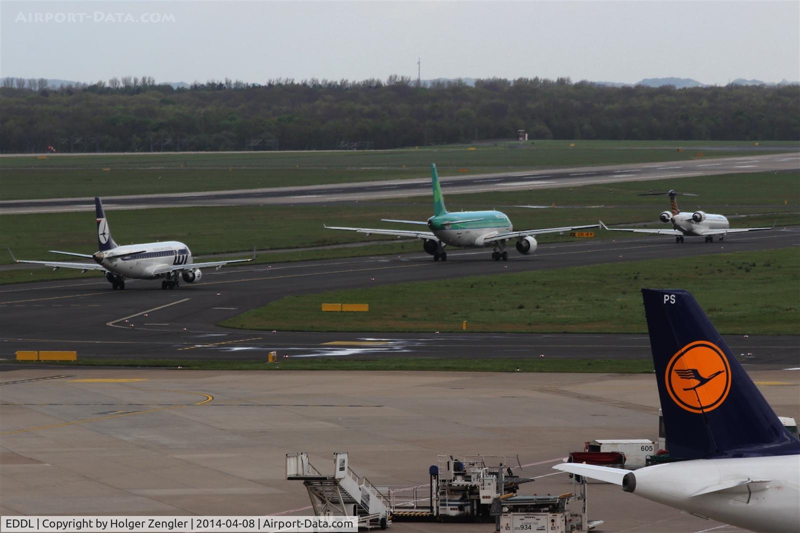 Düsseldorf International Airport, Düsseldorf Germany (EDDL) - Lining up for departure .....