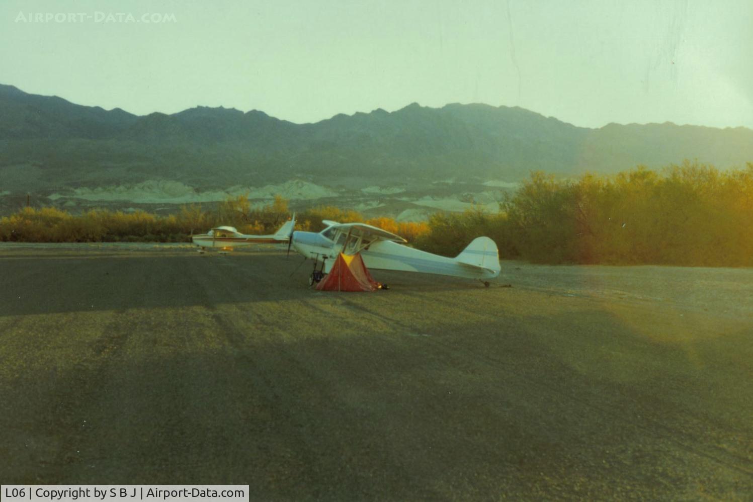 Furnace Creek Airport (L06) - 932 in the early morning light.My last camping at Furnace Ck due to Park Service change to no airport camping.Perhaps in the past it was no big deal and not enforced? I guess all good things come to an end...
