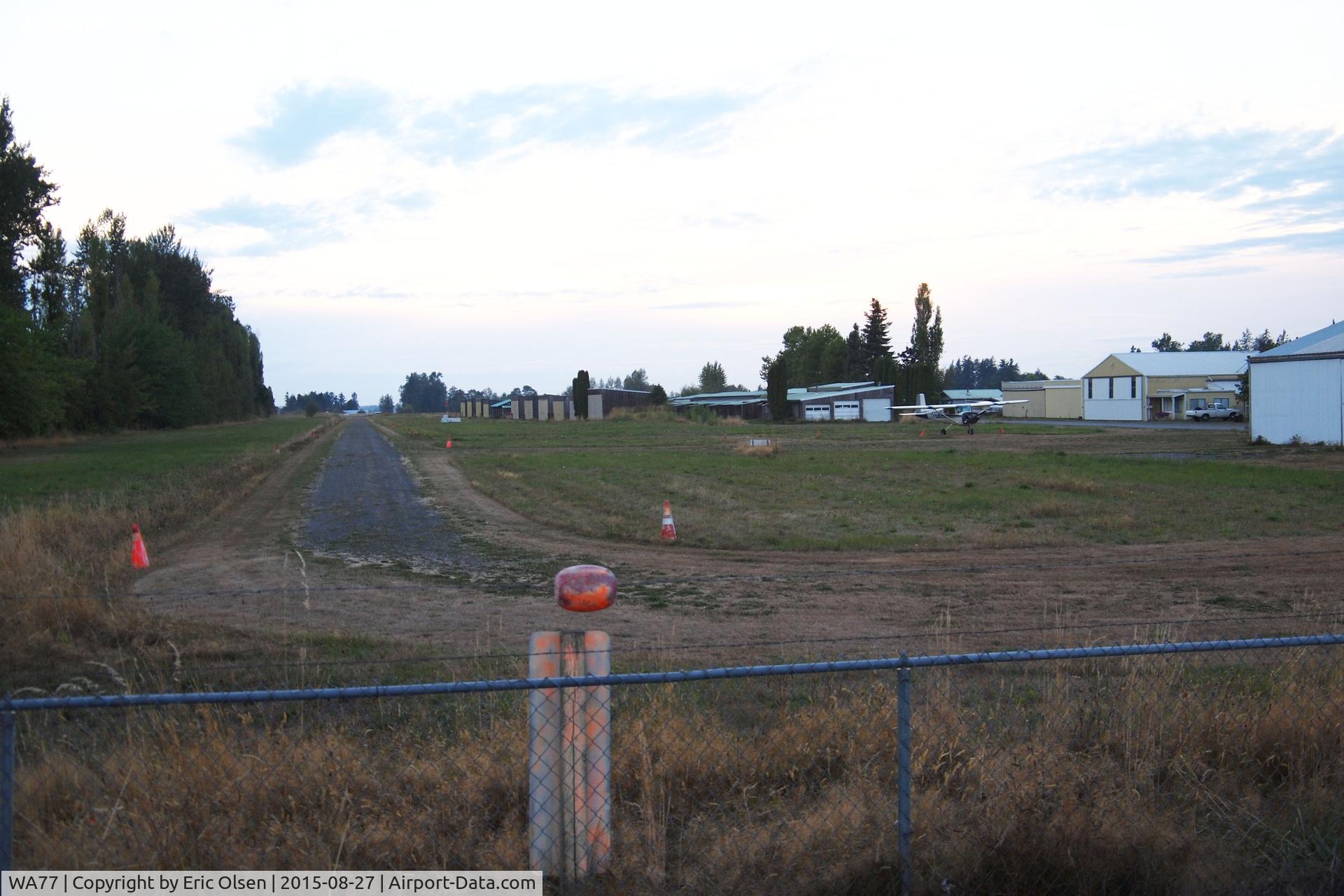 Enumclaw Airport (WA77) - Dusk over the Enumclaw airport.