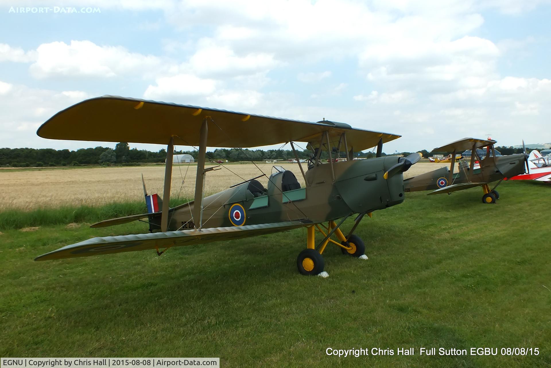 Full Sutton Airfield Airport, York, England United Kingdom (EGNU) - pair of Tiger Moths at the Vale of York LAA strut flyin, Full Sutton