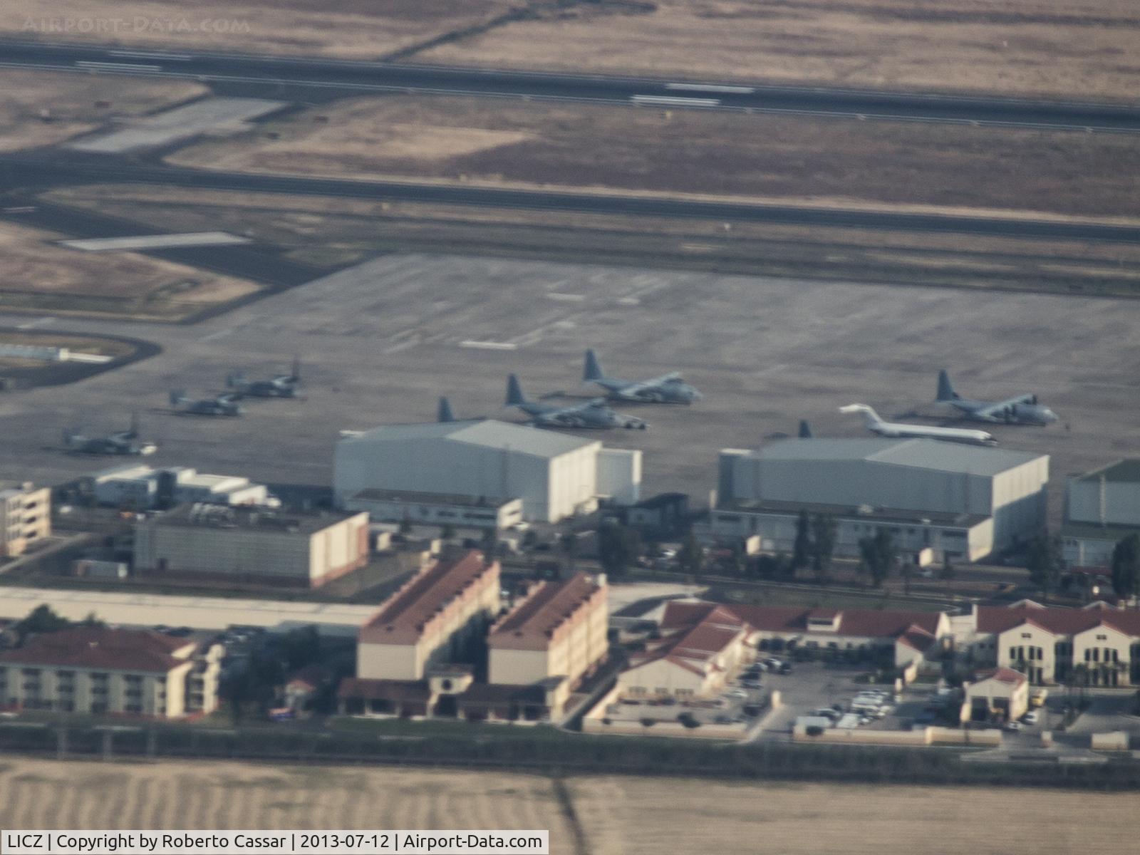 Sigonella Airport (military), Catania Italy (LICZ) - Taken while landing in LICC