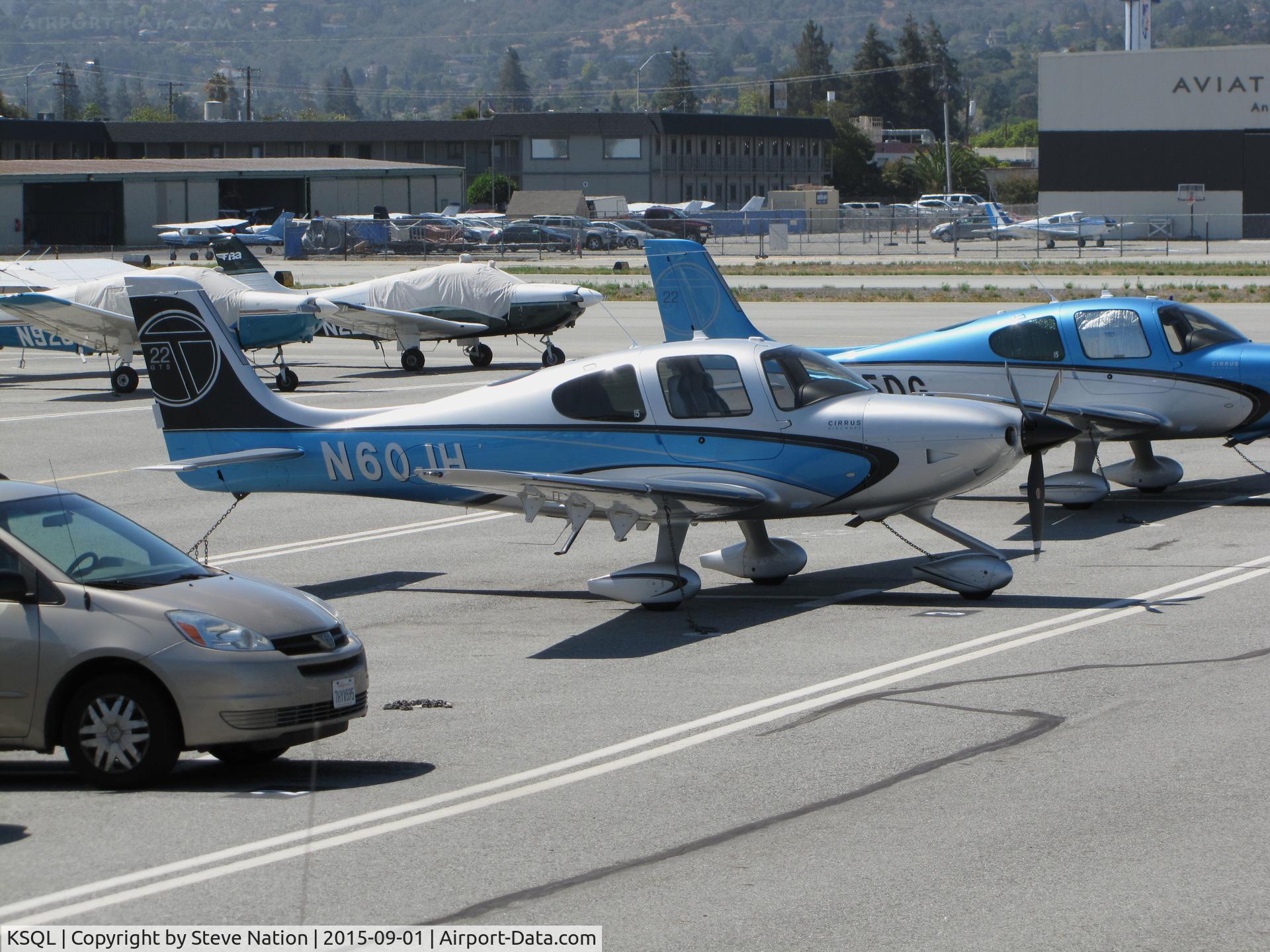 San Carlos Airport (SQL) - Cirrus Line-Up on ramp outside GA Terminal @ San Carlos Airport, CA