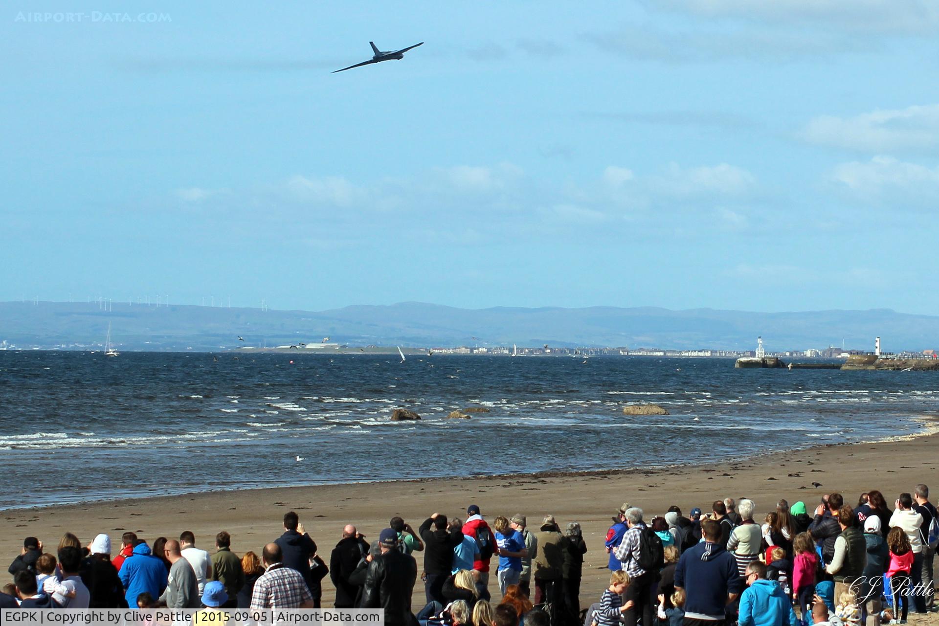 Glasgow Prestwick International Airport, Glasgow, Scotland United Kingdom (EGPK) - Avro Vulcan XH558/G-VLCN displaying in Scotland for the last time, to a crowd of 120,000, at the Scottish Airshow 2015, held at Ayr seafront and Prestwick Airport EGPK