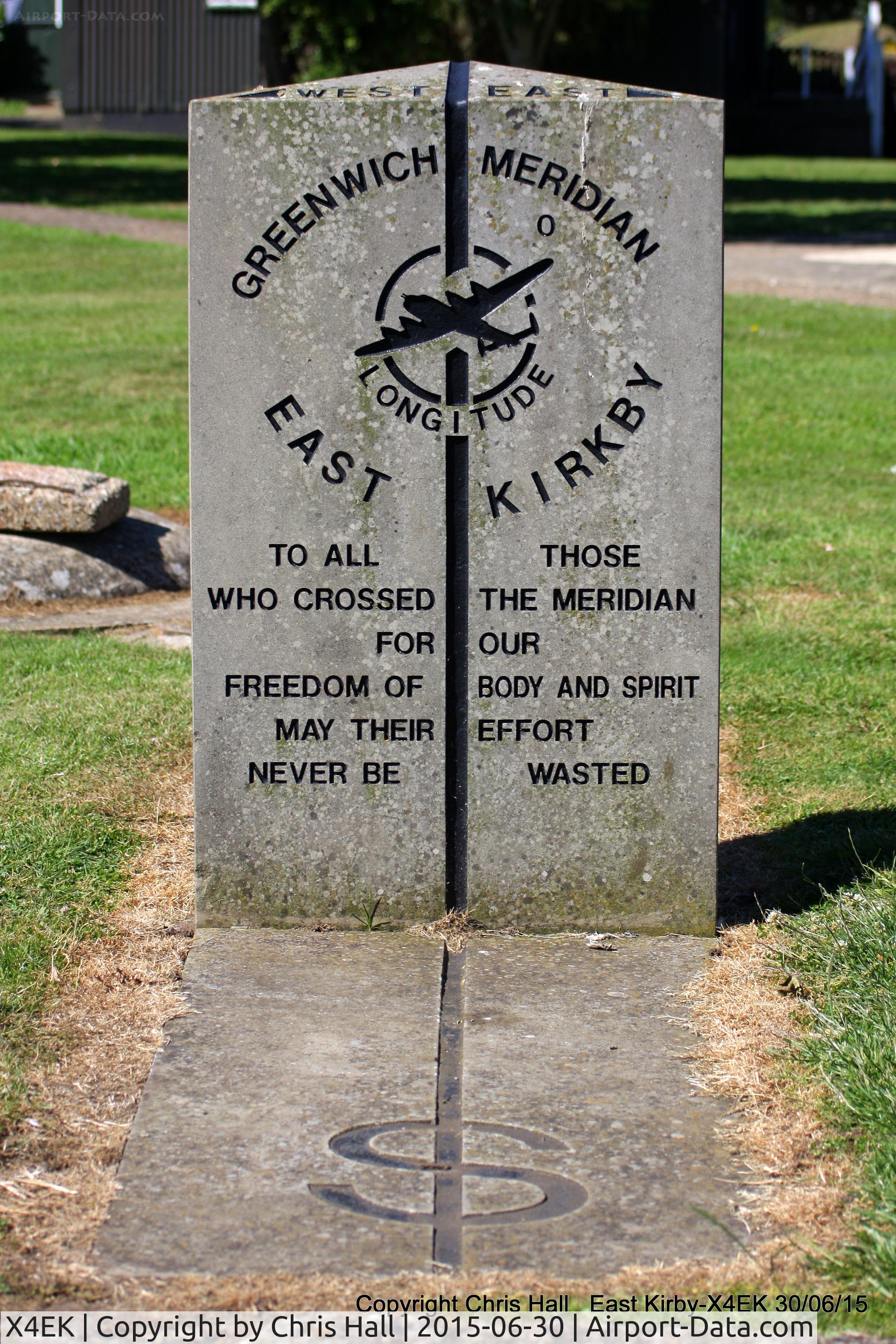 X4EK Airport - memorial at the Lincolnshire Aviation Heritage Centre, RAF East Kirkby