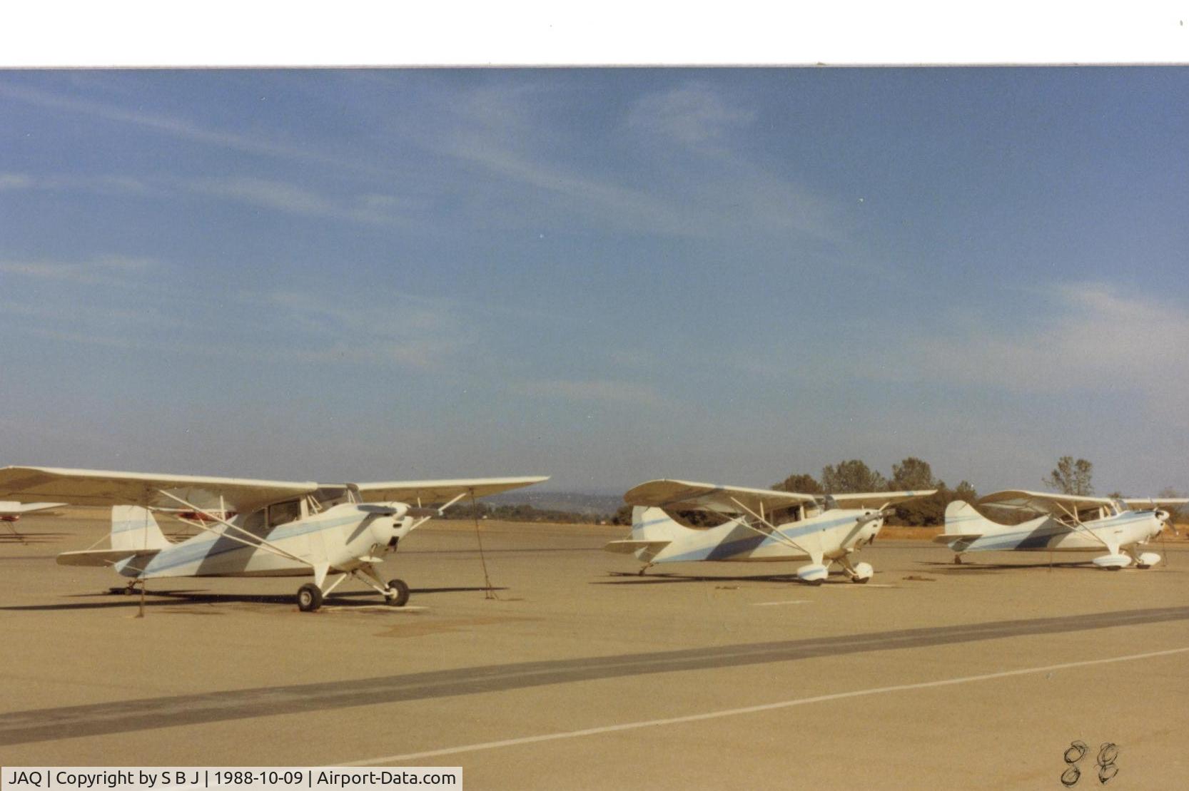Westover Field Amador County Airport (JAQ) - 78E and flight after landing at Jackson,Calif. Always a rare day when you can get 3 Chiefs together for a flight. This was one .