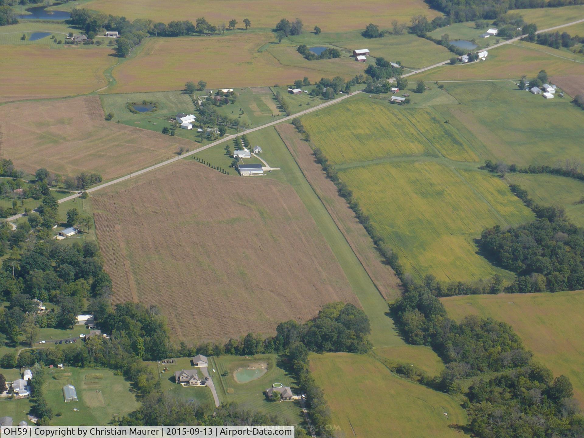 Mc Intosh Airport (OH59) - Mc Intosh Airport taken from a Piper Cub