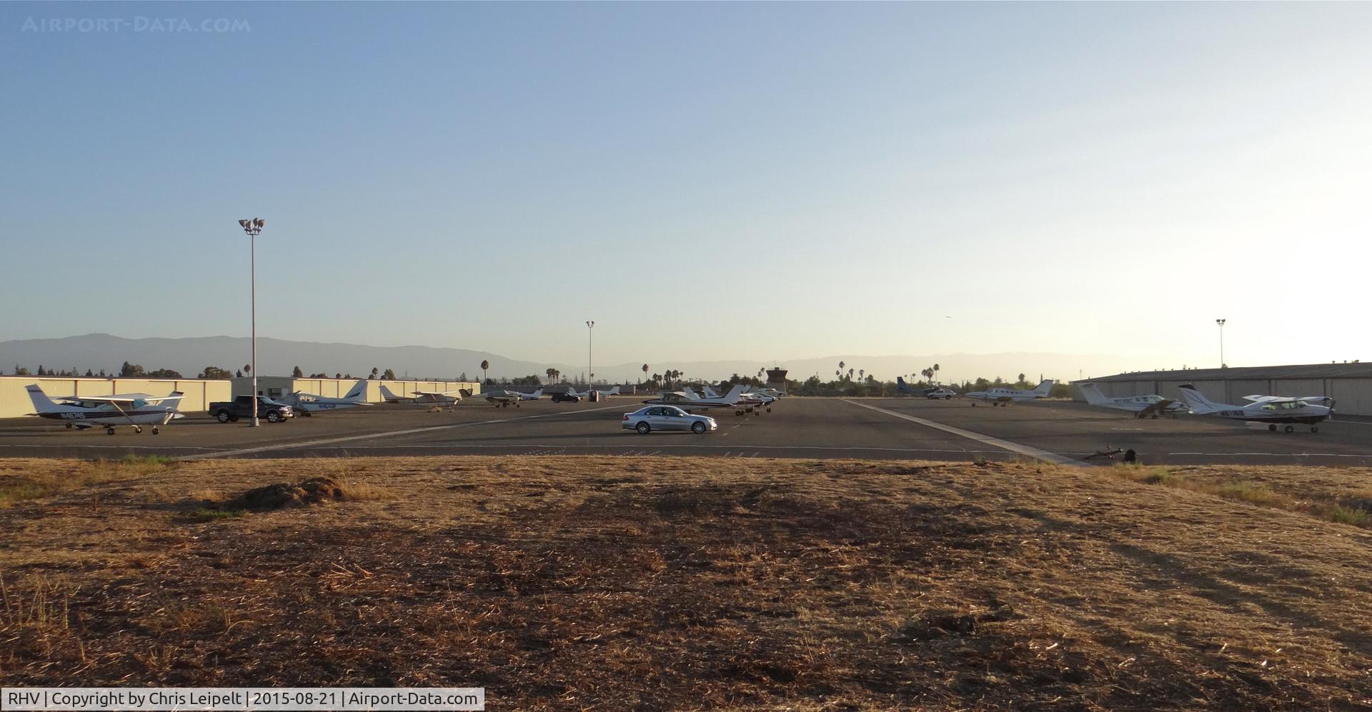 Reid-hillview Of Santa Clara County Airport (RHV) - The busiest you will ever see the south tie downs at Reid Hillview Airport, San Jose, CA. The reason being is because most of the aircraft in the photos are Nice Air, and NA is getting their ramp repaved to they moved all their aircraft down south.