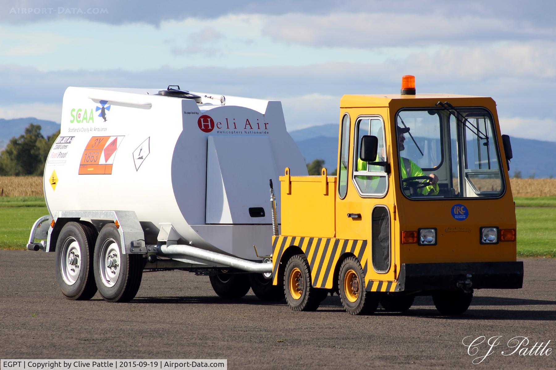 Perth Airport (Scotland), Perth, Scotland United Kingdom (EGPT) - Refueller at Perth EGPT