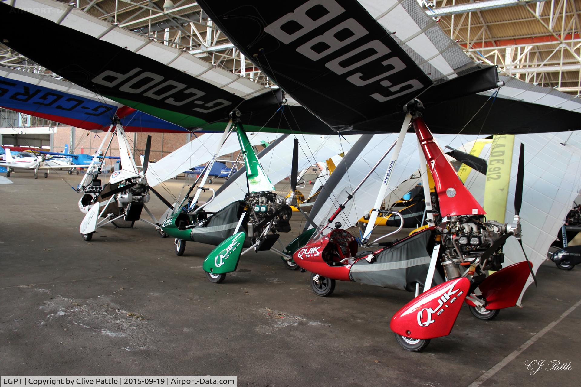 Perth Airport (Scotland), Perth, Scotland United Kingdom (EGPT) - WWII vintage hangarage at Perth EGPT