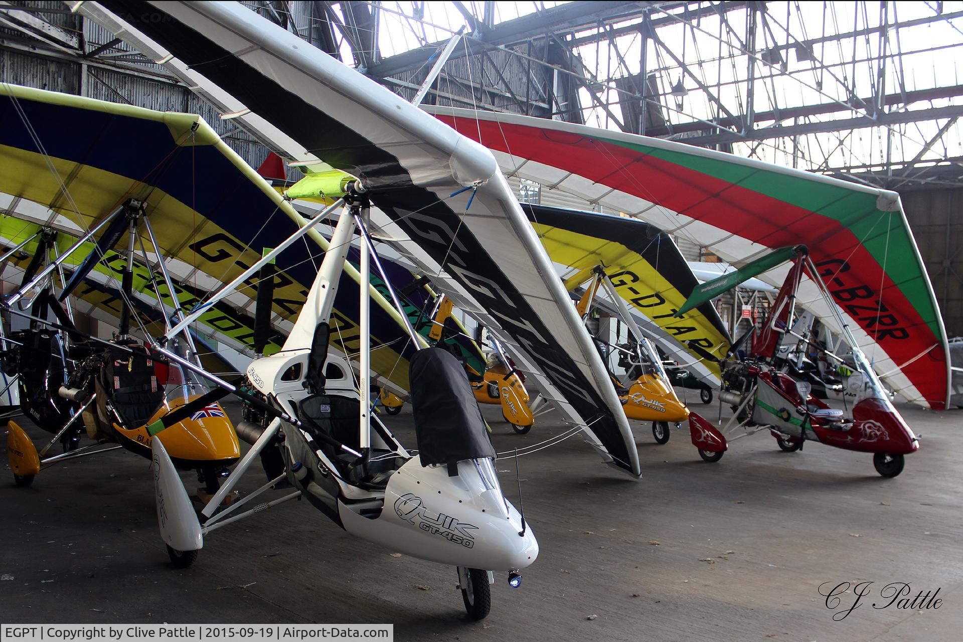 Perth Airport (Scotland), Perth, Scotland United Kingdom (EGPT) - Hangared at Perth EGPT