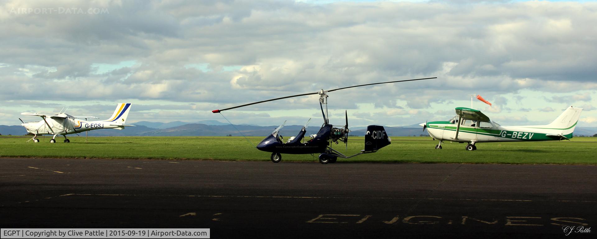 Perth Airport (Scotland), Perth, Scotland United Kingdom (EGPT) - All quiet at Perth (Scone) airfield EGPT