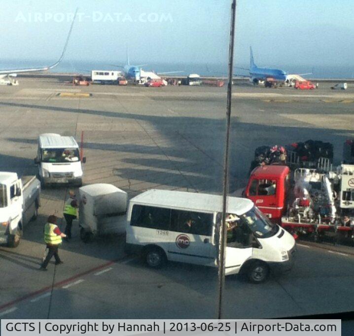 Tenerife South Airport (Reina Sofía), Tenerife Spain (GCTS) - Before getting on OO-TUC 