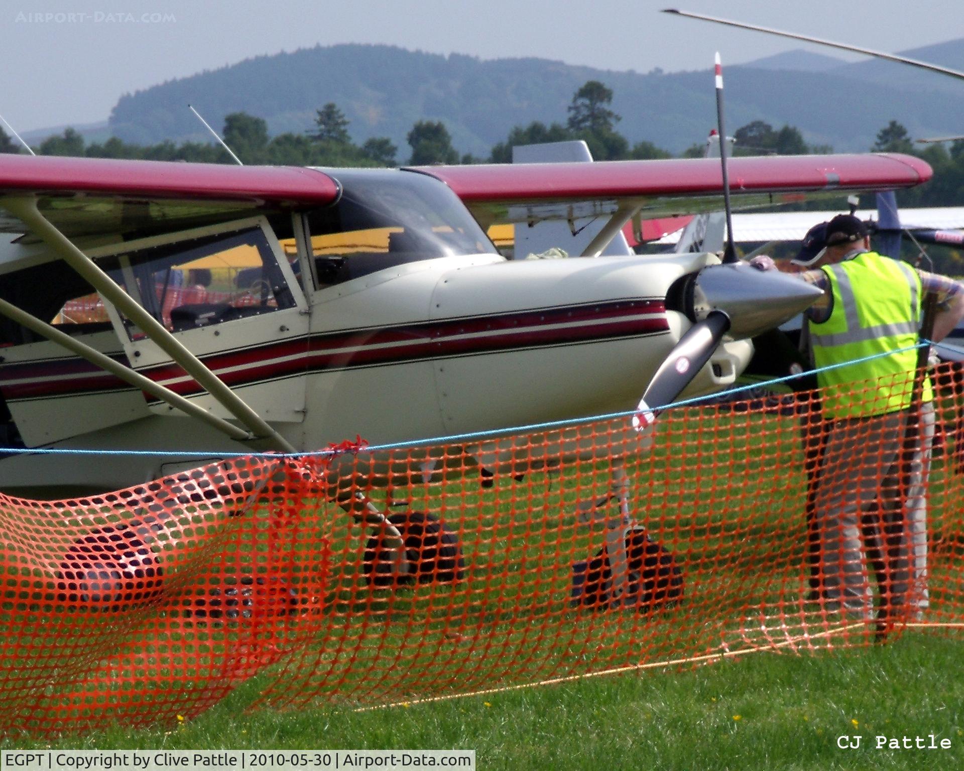 Perth Airport (Scotland), Perth, Scotland United Kingdom (EGPT) - Static display view during the Heart of Scotland Airshow held at Perth (Scone) airfield EGPT