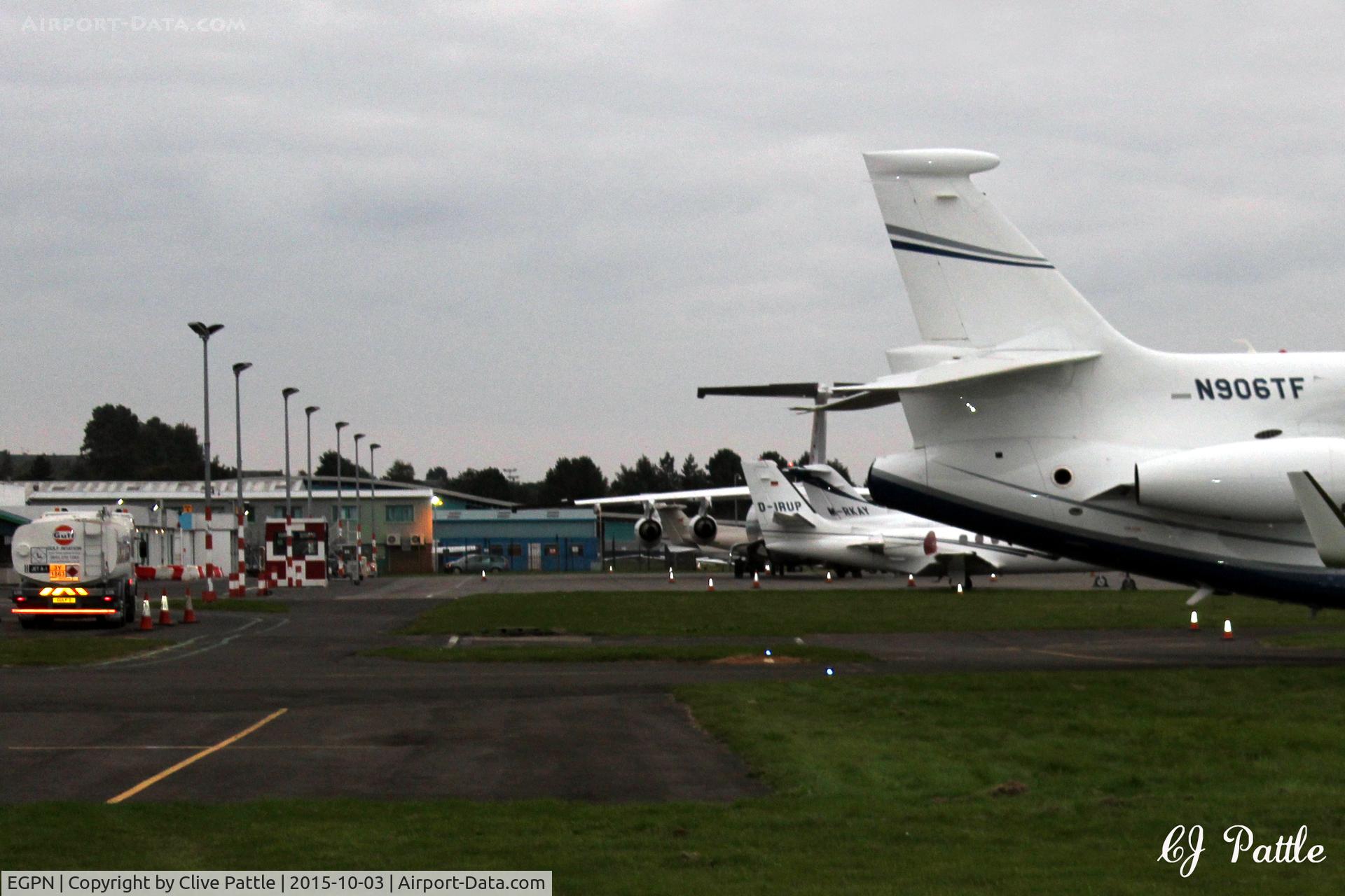 Dundee Airport, Dundee, Scotland United Kingdom (EGPN) - A bizjet busy weekend at Dundee Riverside EGPN during the Dunhill Golf Championships at nearby St Andrews.
