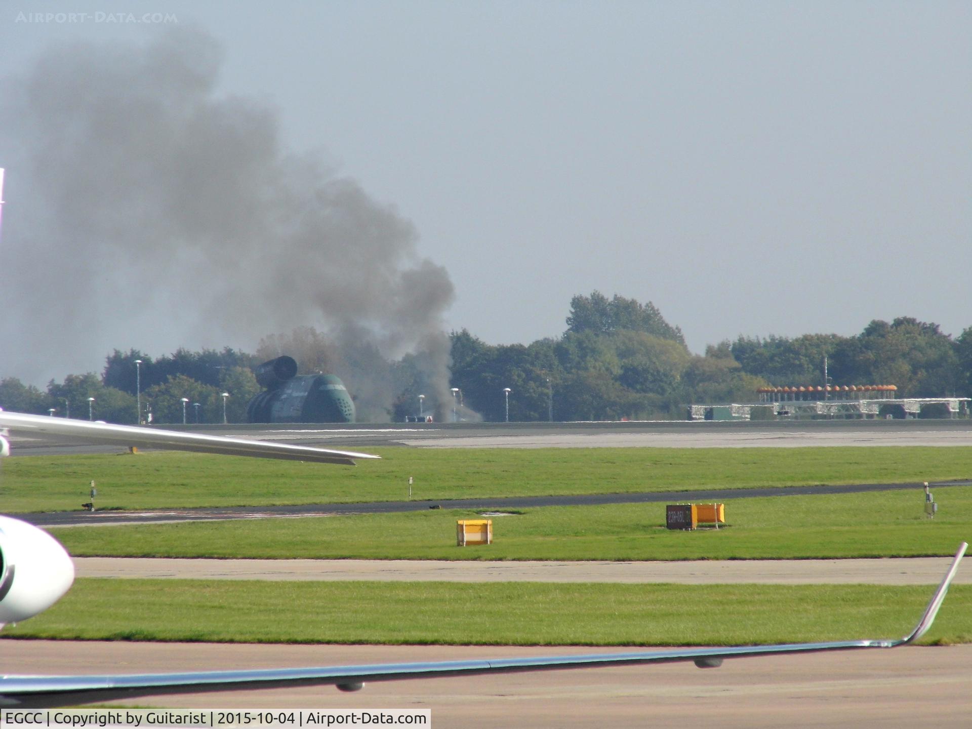 Manchester Airport, Manchester, England United Kingdom (EGCC) - Fire practise at Manchester