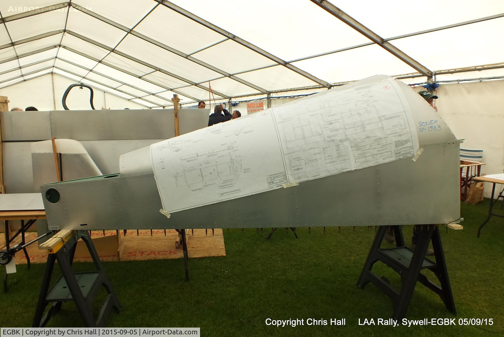 Sywell Aerodrome Airport, Northampton, England United Kingdom (EGBK) - Sonex airframe cn 1383 at the LAA Rally 2015, Sywell