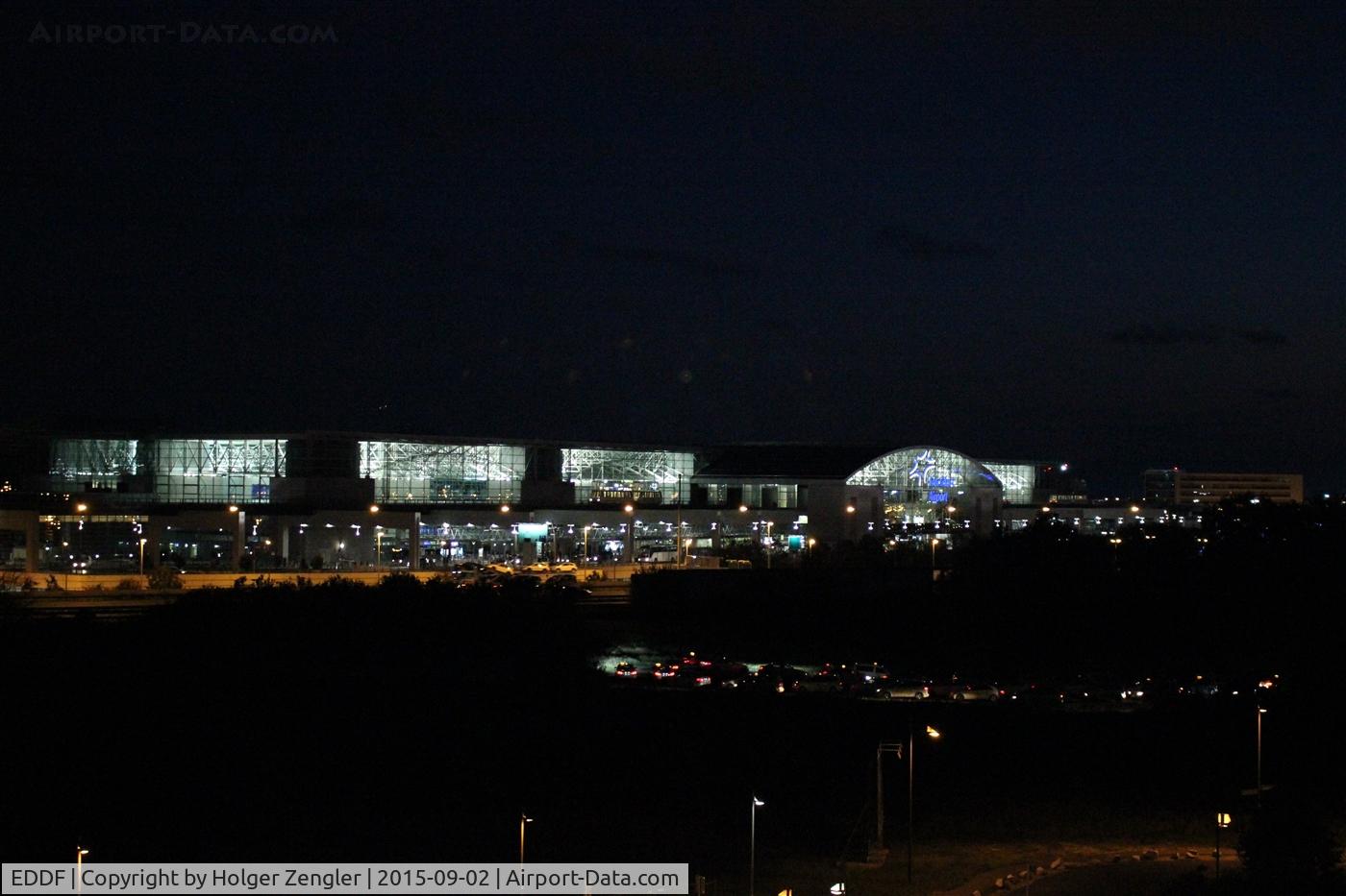 Frankfurt International Airport, Frankfurt am Main Germany (EDDF) - Night view from MEININGERs to Terminal 2....