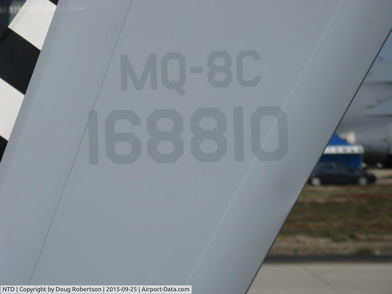Point Mugu Nas (naval Base Ventura Co) Airport (NTD) - BUNO 168810 Northrop Grumman MQ-8C FIRE SCOUT UAS based on Bell 407 helicopter, Rolls Royce 250-C47E Turboshaft with dual FADEC.extended range over MQ-8B, recon, surveillance, target acquisition.