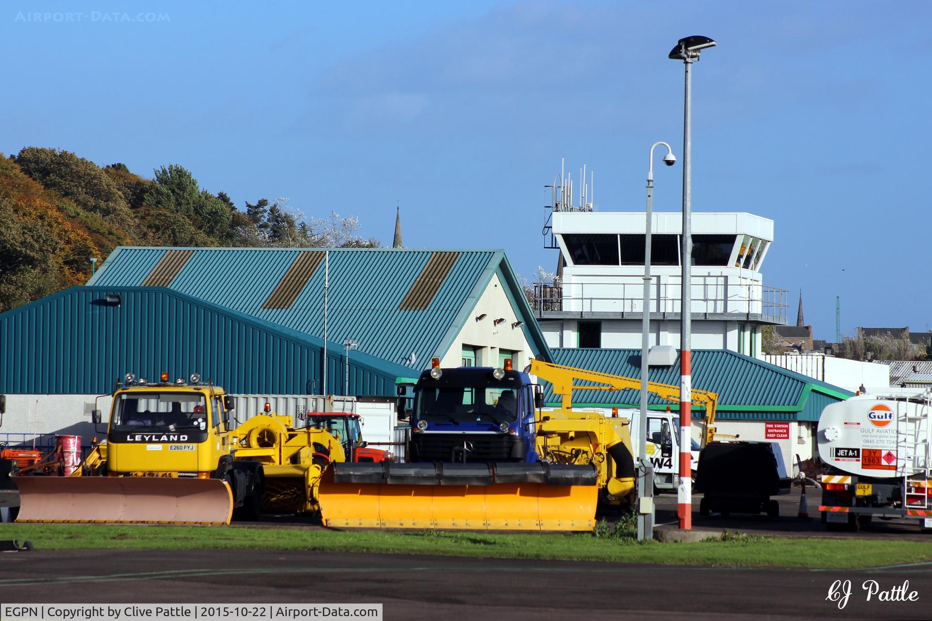 Dundee Airport, Dundee, Scotland United Kingdom (EGPN) - Airfield utility vehicles ready for winter at Dundee Riverside Airport EGPN