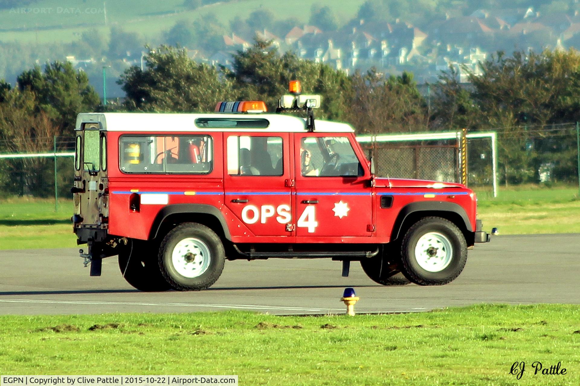 Dundee Airport, Dundee, Scotland United Kingdom (EGPN) - Airfield Operations vehicle at Dundee Riverside EGPN