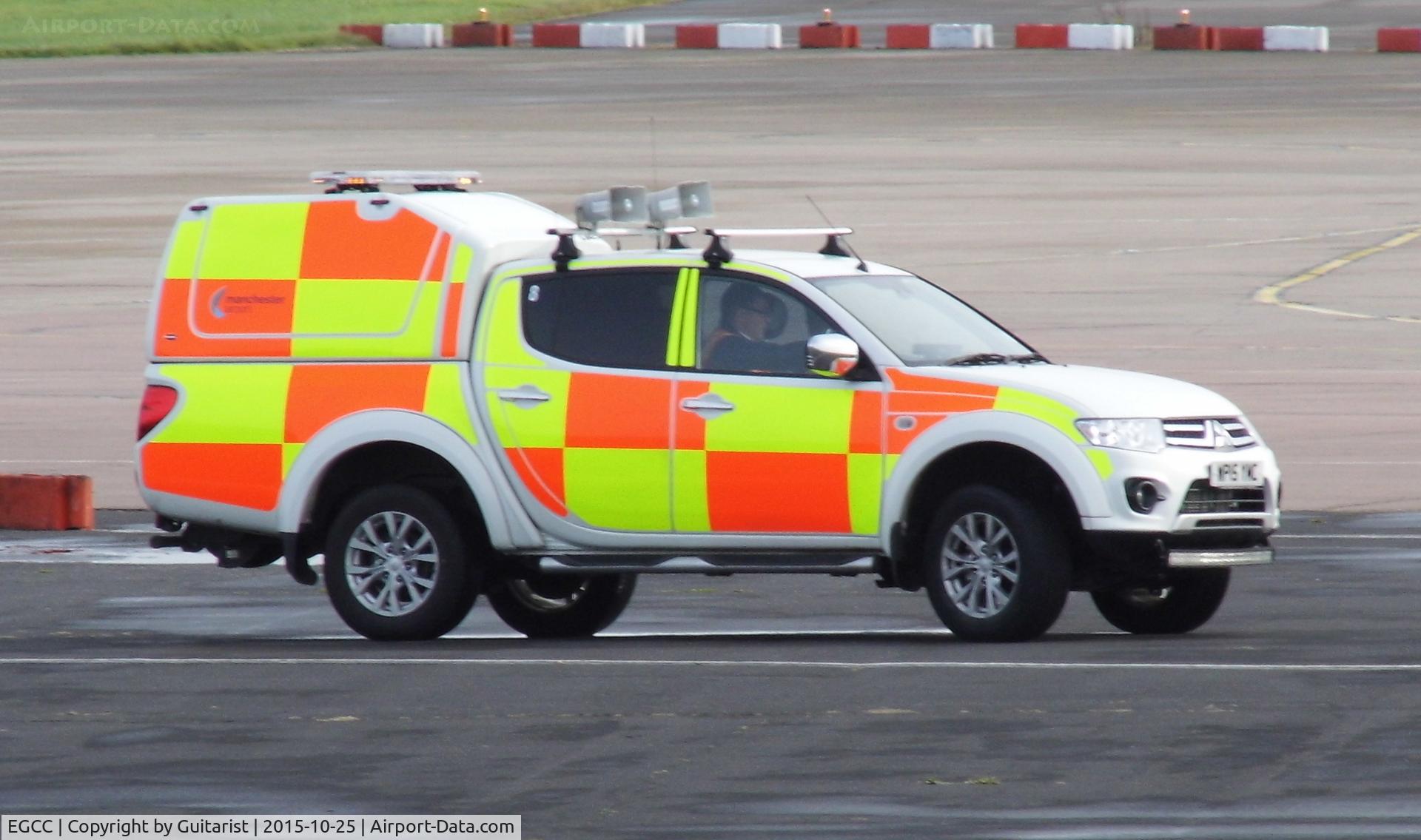 Manchester Airport, Manchester, England United Kingdom (EGCC) - Airfield ops vehicle at Manchester